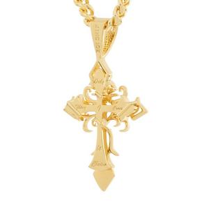 King Ice Designed by Mike Zombie-All I Crossed is Chainz Necklace - GOLD