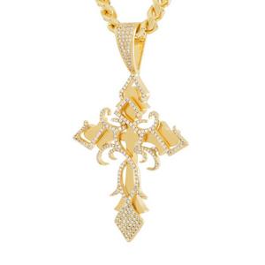 King Ice Designed by Mike Zombie-All I Crossed is Chainz Necklace - GOLD