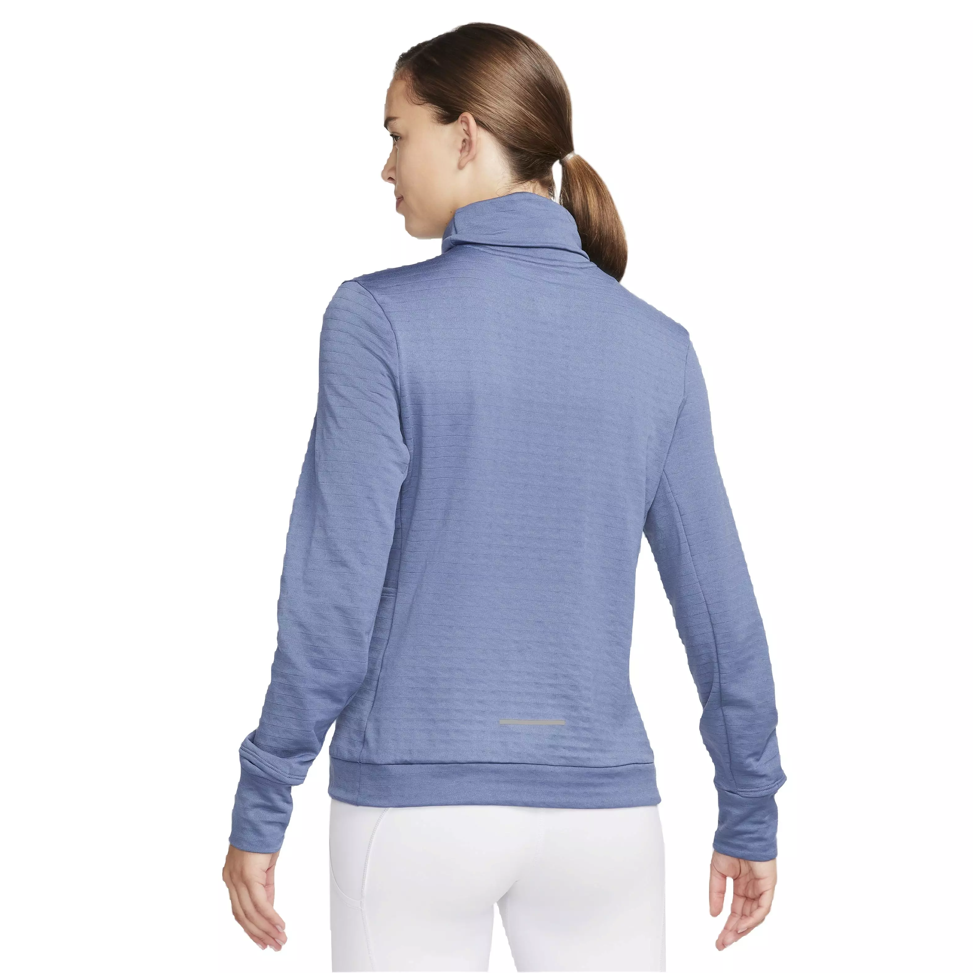 Nike Women's Therma-FIT Swift Element Turtleneck Running Top - BLUE