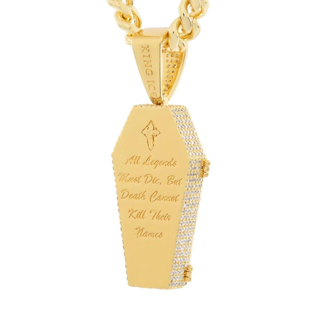 King Ice Designed by Mike Zombie-Bed for A Legend Stash Necklace - GOLD