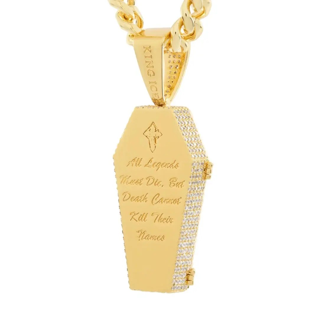 King Ice Designed by Mike Zombie-Bed for A Legend Stash Necklace - GOLD