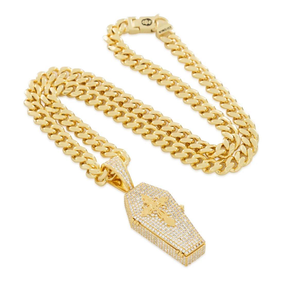 King Ice Designed by Mike Zombie-Bed for A Legend Stash Necklace - GOLD