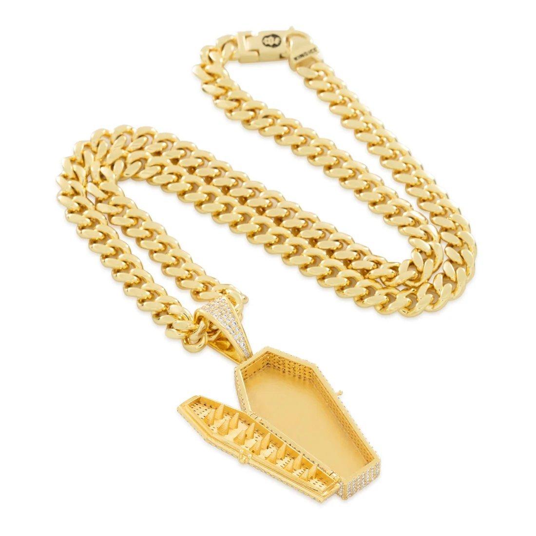 King Ice Designed by Mike Zombie-Bed for A Legend Stash Necklace - GOLD