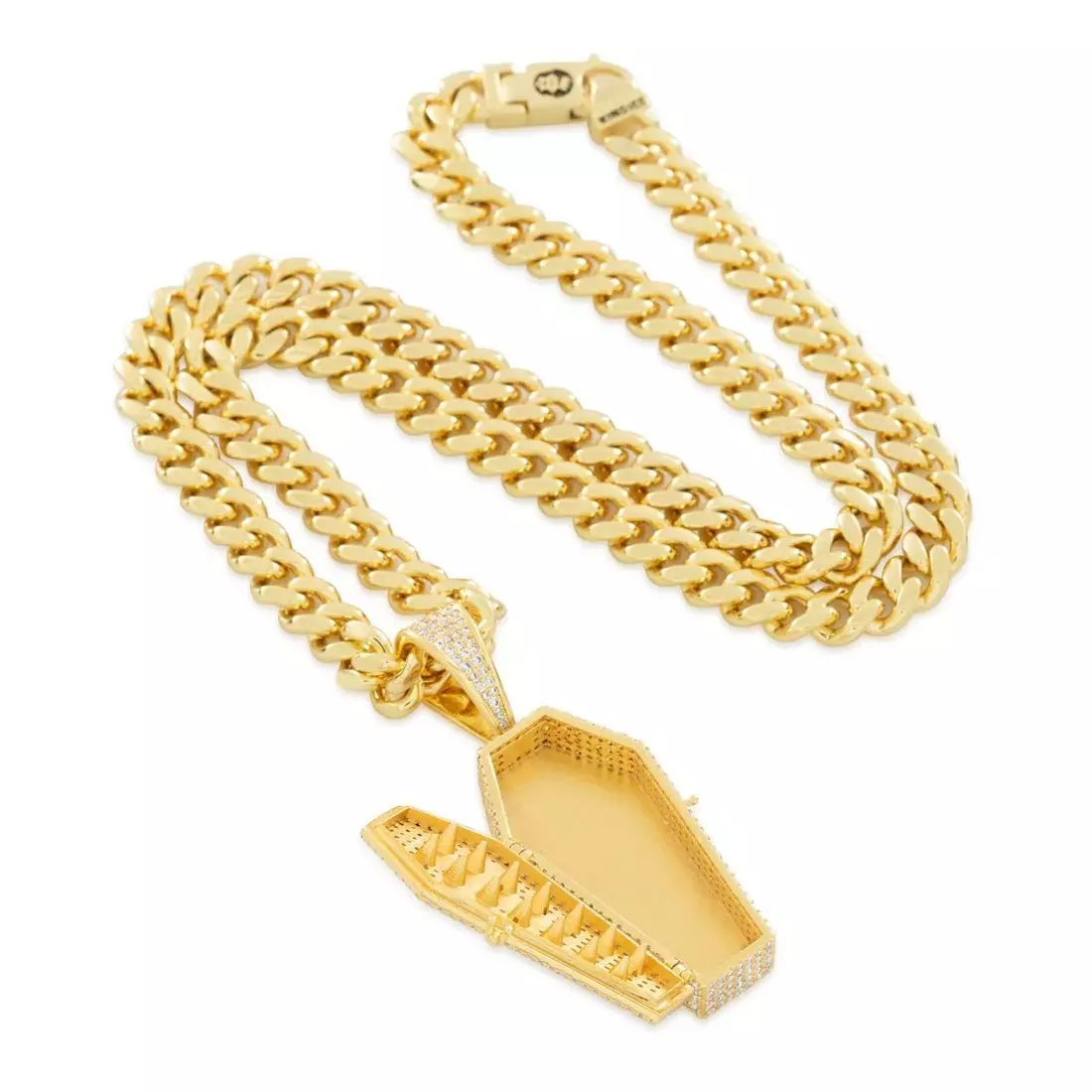 King Ice Designed by Mike Zombie-Bed for A Legend Stash Necklace - GOLD