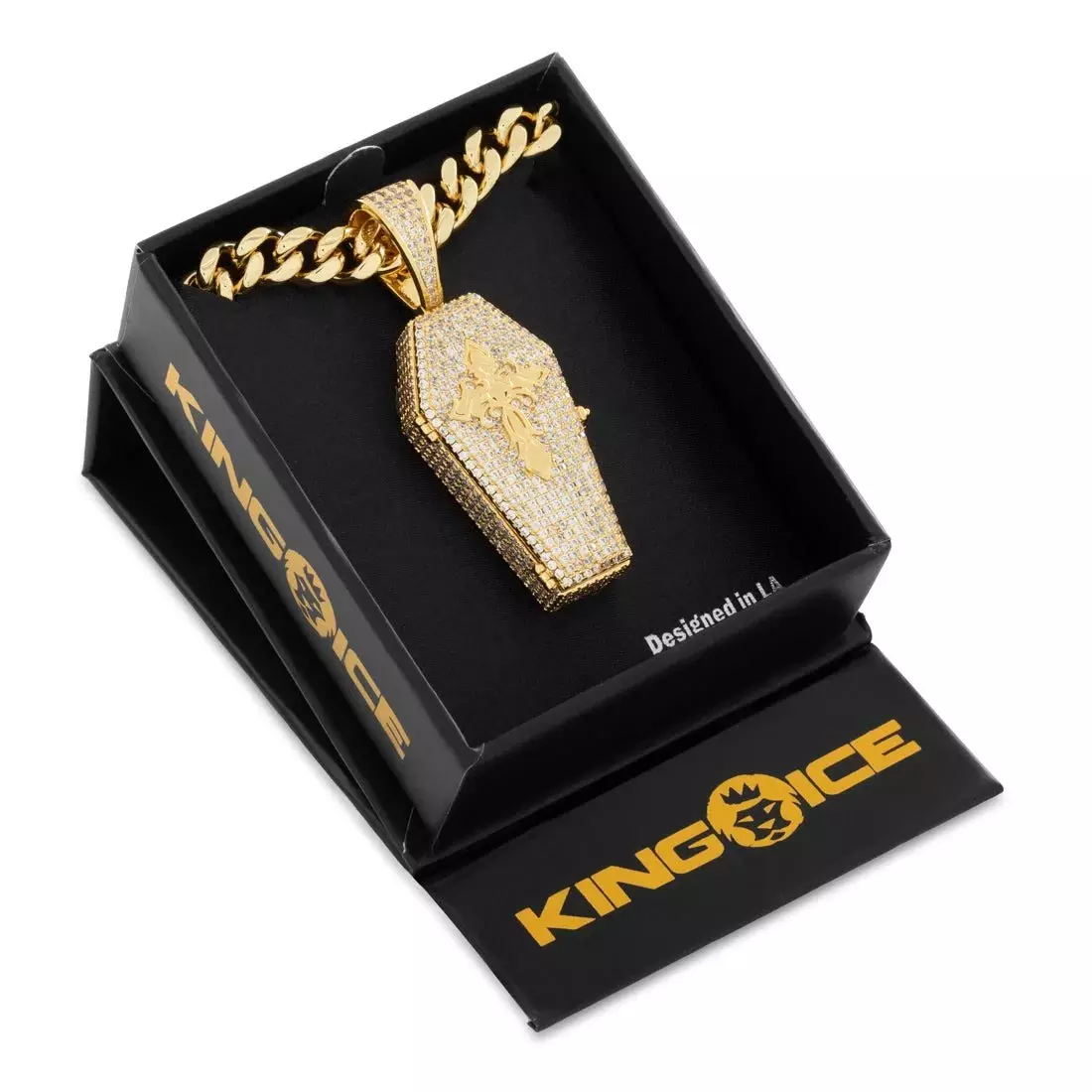 King Ice Designed by Mike Zombie-Bed for A Legend Stash Necklace - GOLD