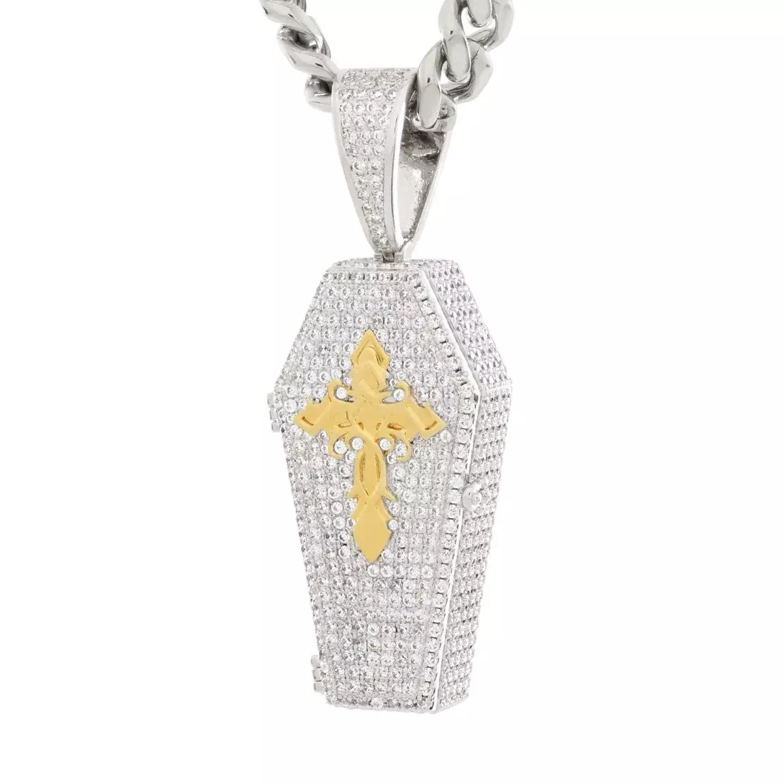 King Ice Designed by Mike Zombie-Bed for A Legend Stash Necklace - WHITE GOLD
