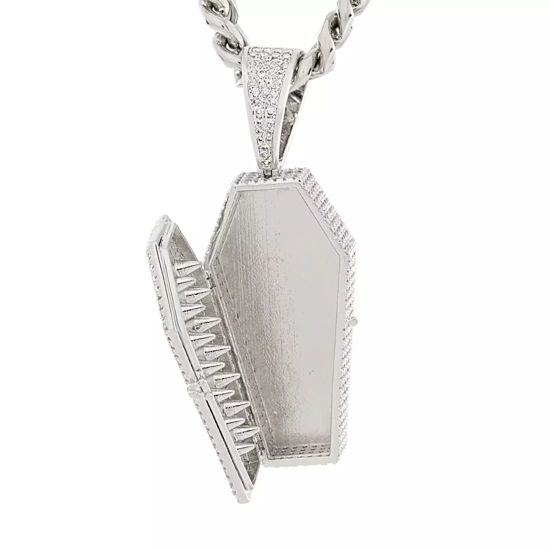 King Ice Designed by Mike Zombie-Bed for A Legend Stash Necklace - WHITE GOLD