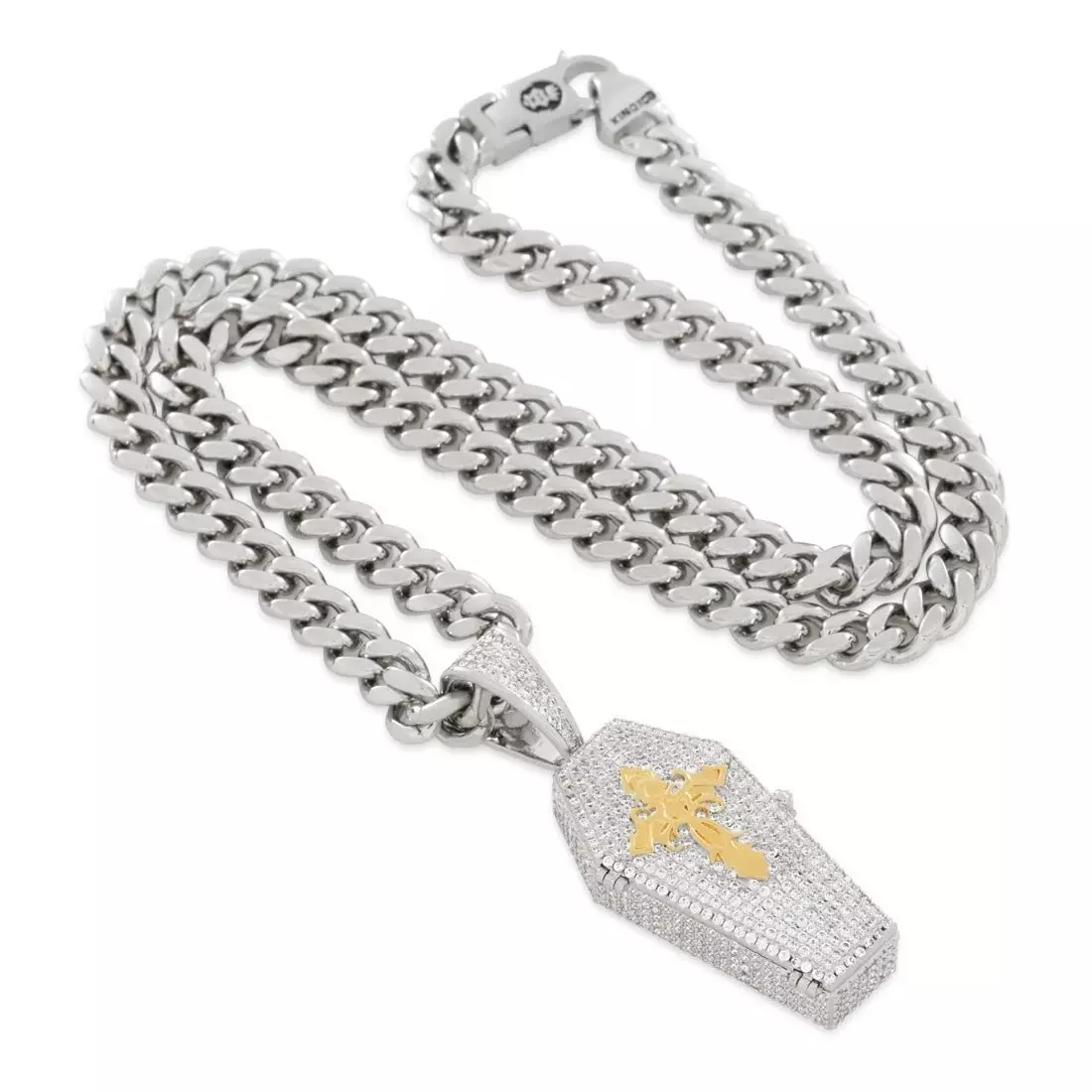 King Ice Designed by Mike Zombie-Bed for A Legend Stash Necklace - WHITE GOLD