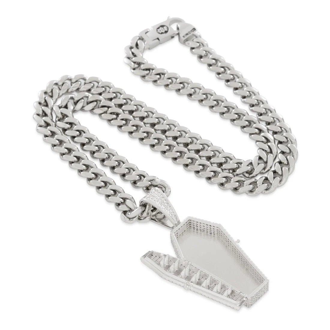 King Ice Designed by Mike Zombie-Bed for A Legend Stash Necklace - WHITE GOLD