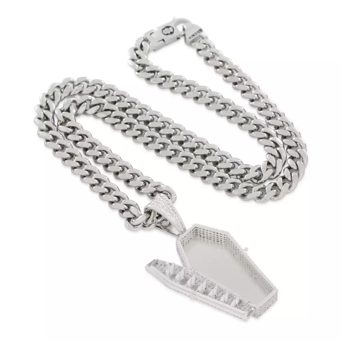 King Ice Designed by Mike Zombie-Bed for A Legend Stash Necklace - WHITE GOLD