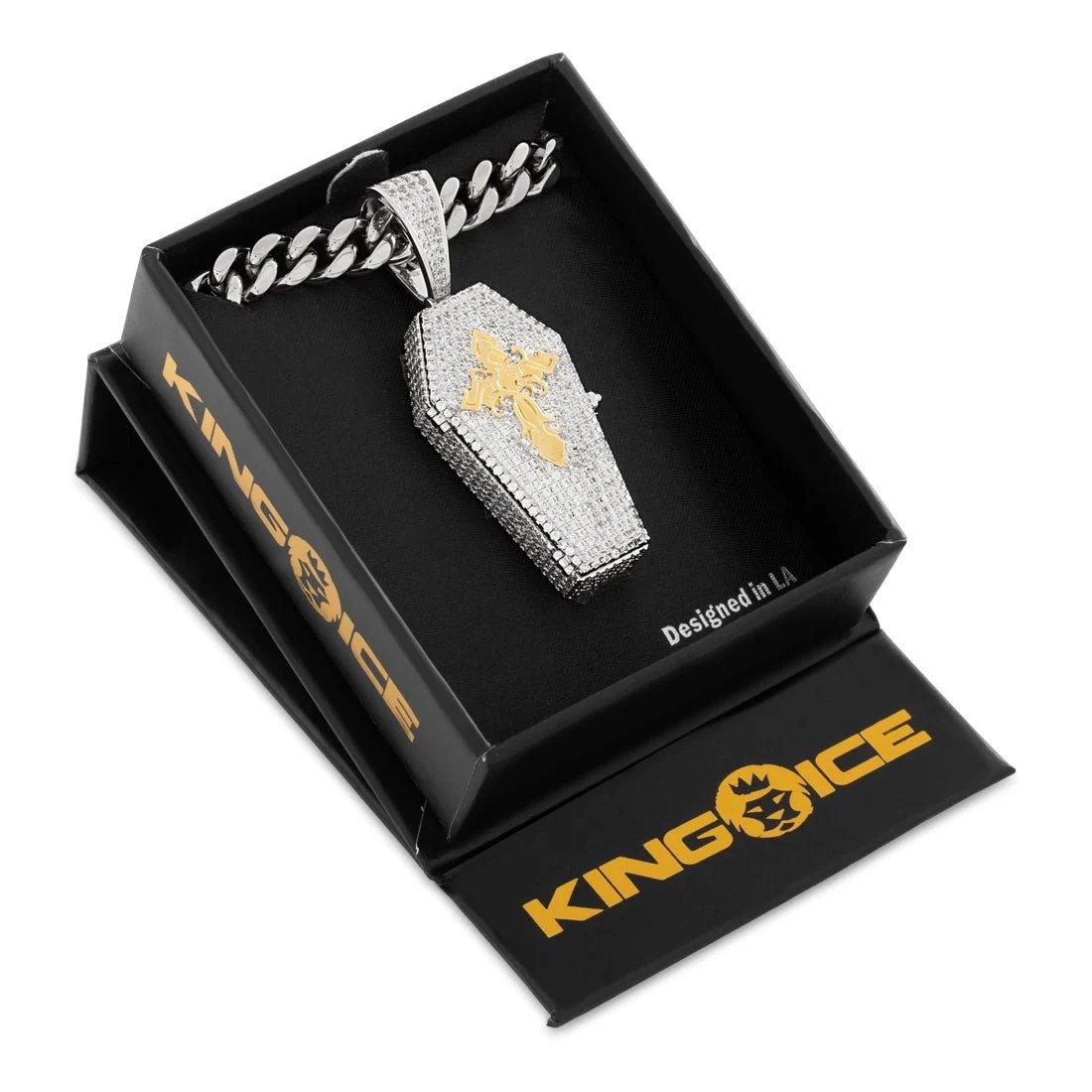 King Ice Designed by Mike Zombie-Bed for A Legend Stash Necklace - WHITE GOLD