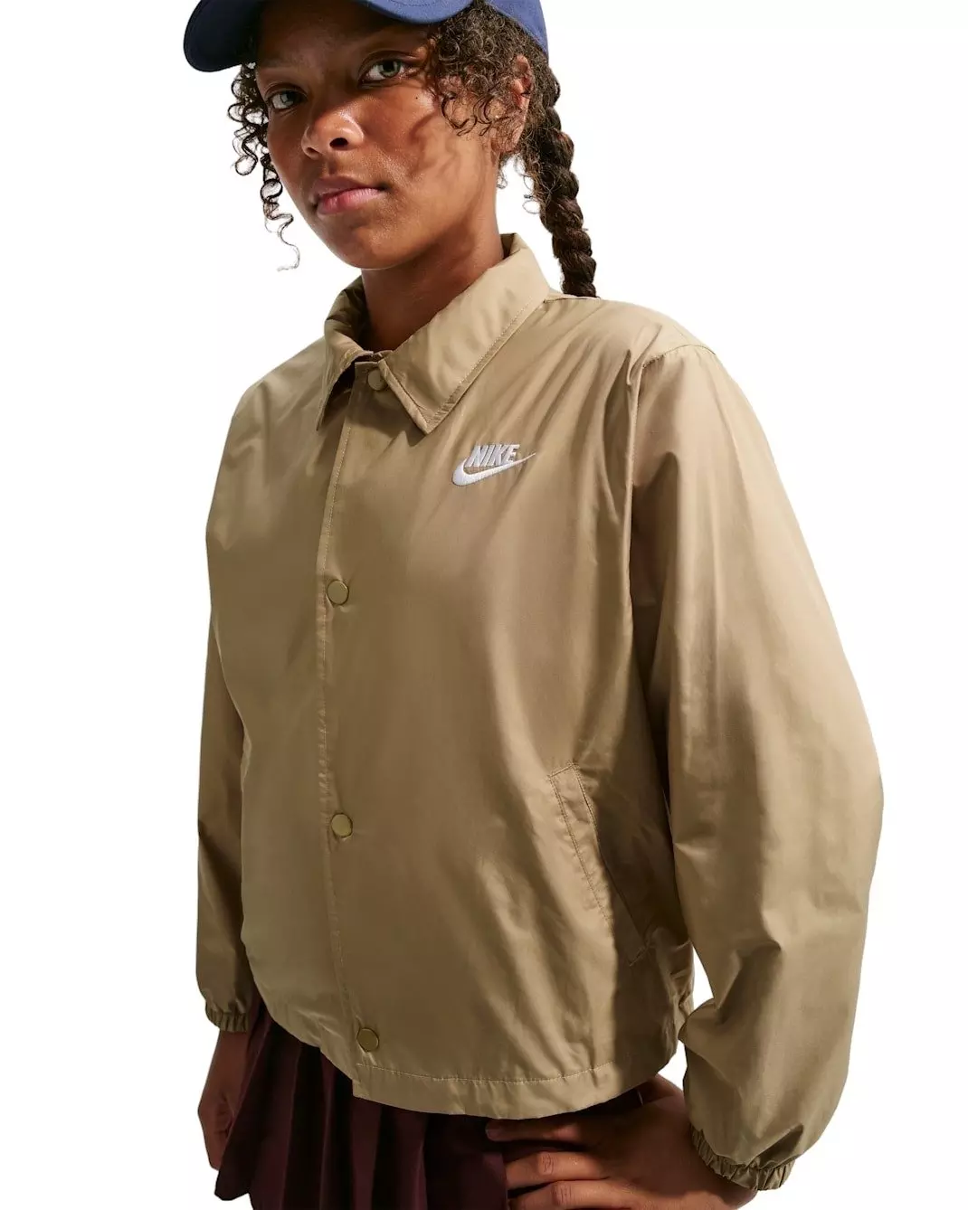 Nike Big Kids' Sportswear Club Repel Coaches' Jacket - Brown - BROWN