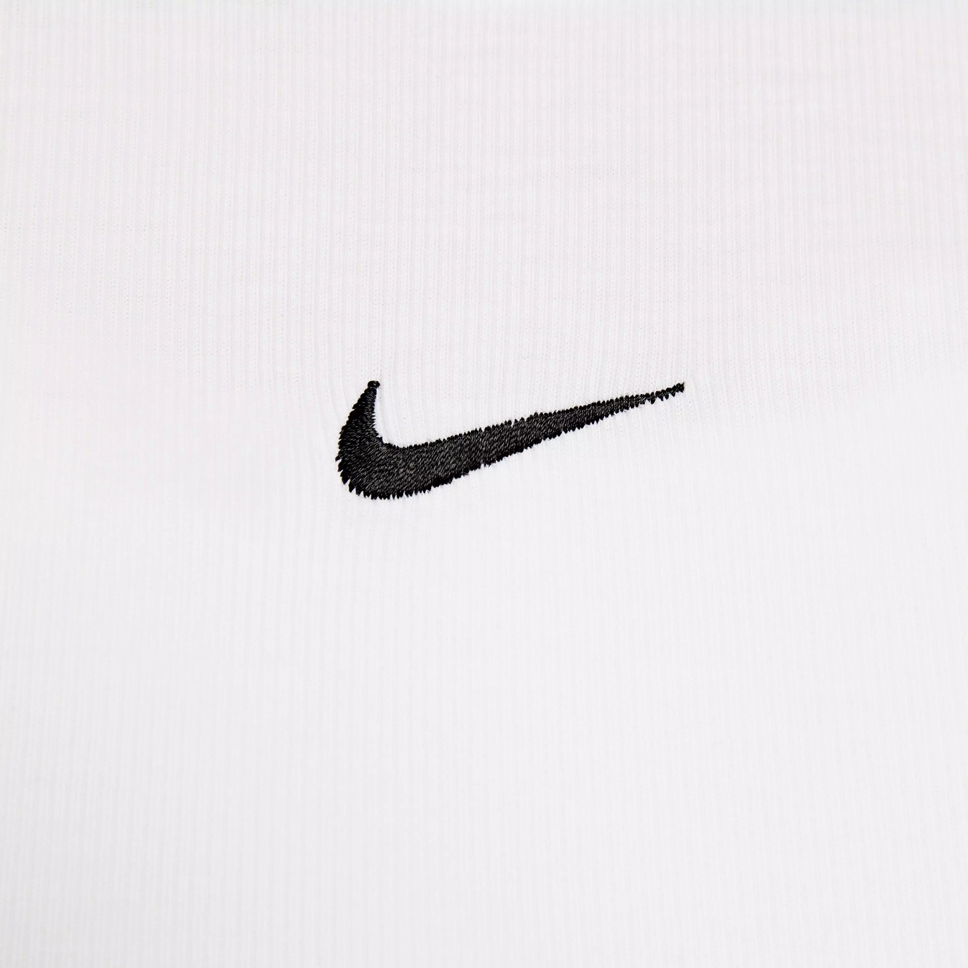 Nike Women's Sportswear Essential Ribbed Cropped Tank - WHITE