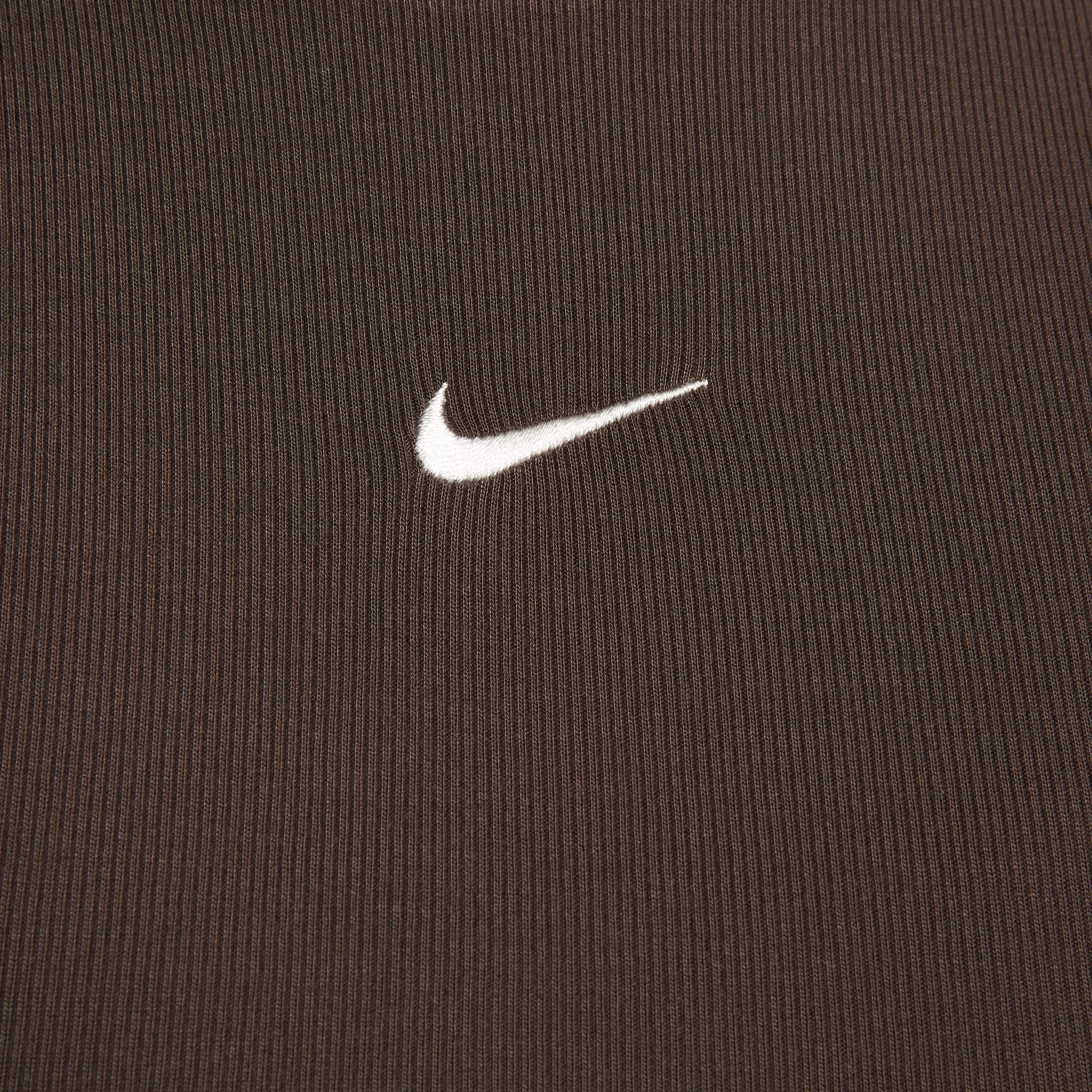 Nike Women's Sportswear Essential Ribbed Cropped Tank - BROWN
