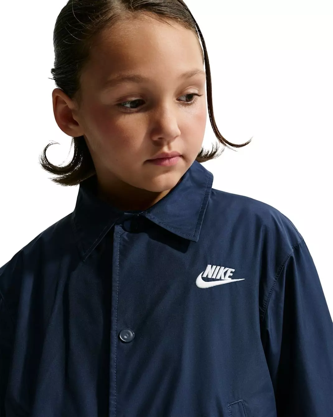 Nike Big Kids' Sportswear Club Repel Coaches' Jacket - Navy - NAVY