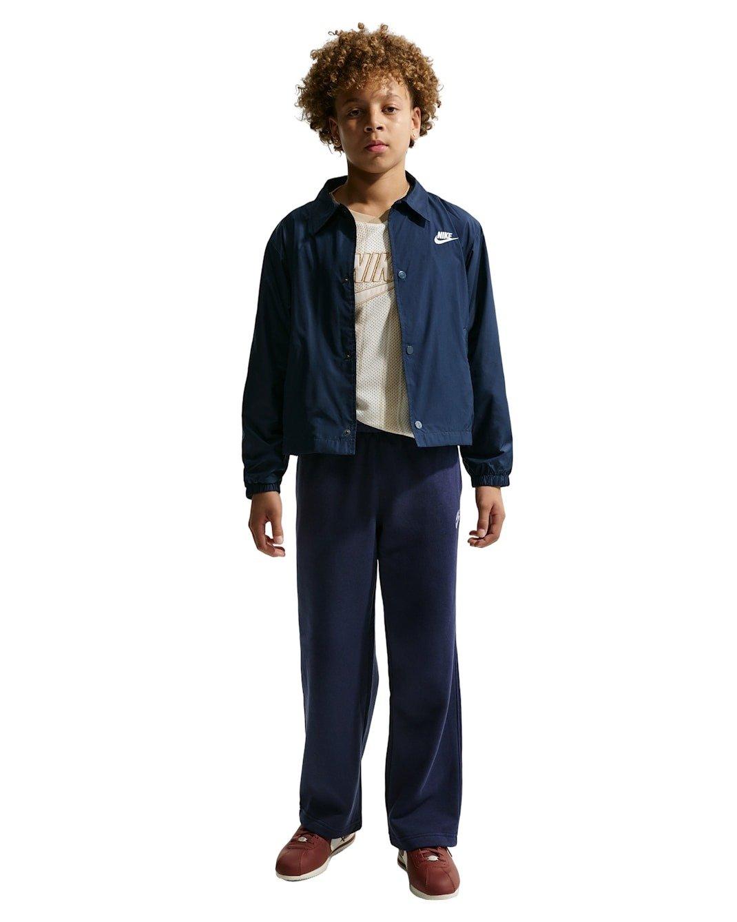 Nike Big Kids' Sportswear Club Repel Coaches' Jacket - Navy - NAVY Thumbnail View 6
