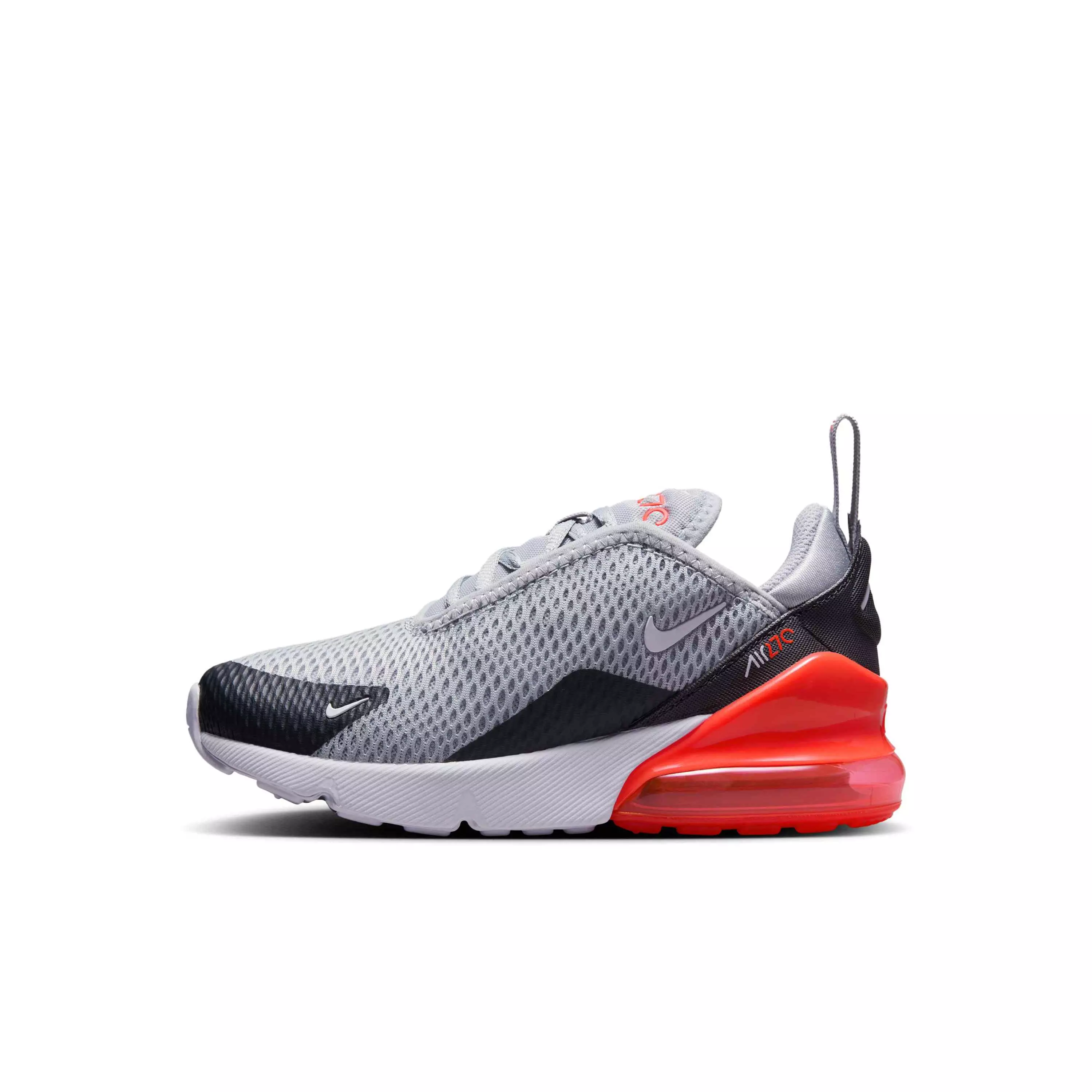 Nike Air Max 270 "Wolf Grey/Anthracite/Bright Crimson/White" Preschool Boys' Shoe - GREY/ANTHRACITE/CRIMSON/WHITE