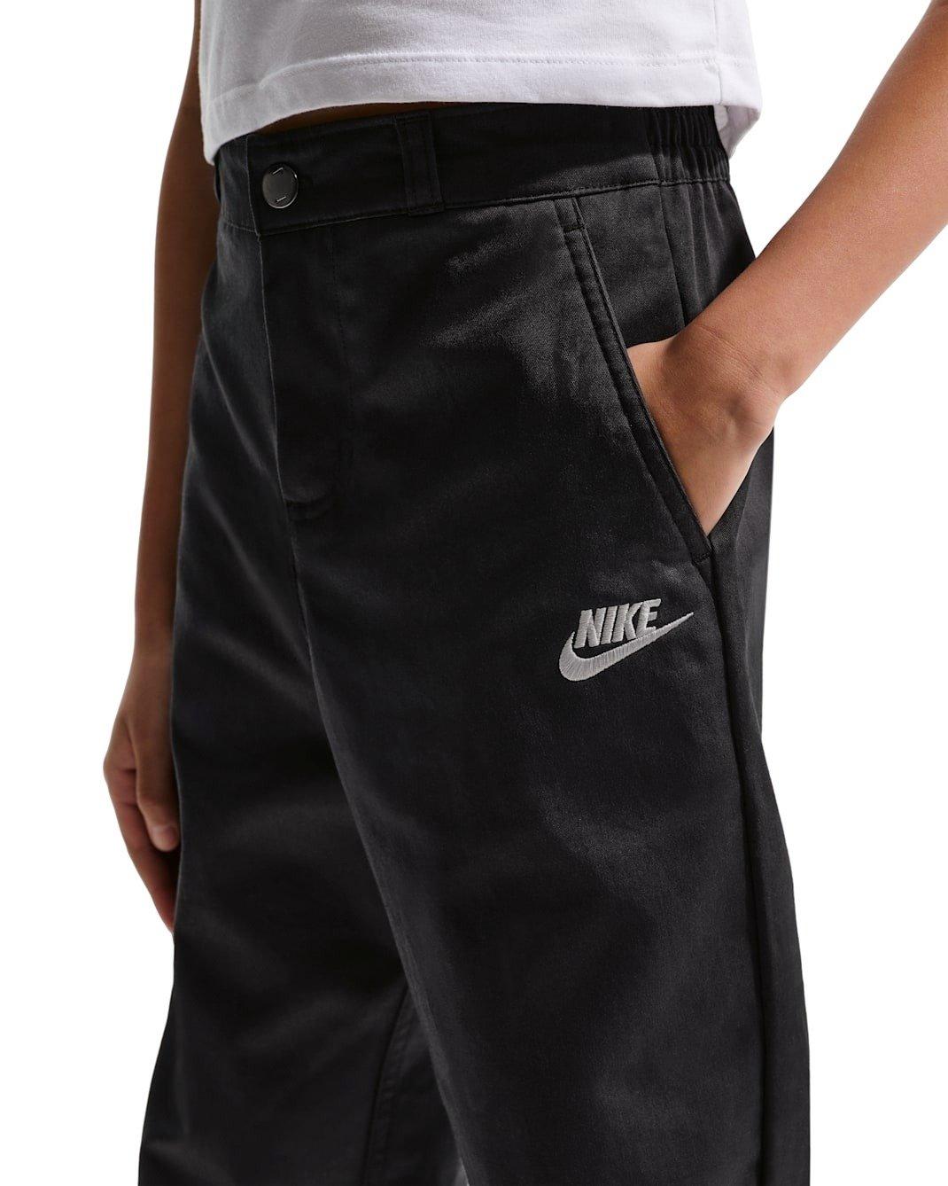 Nike Big Kids' Sportswear Club Woven Everyday Pants - Black - BLACK Thumbnail View 4