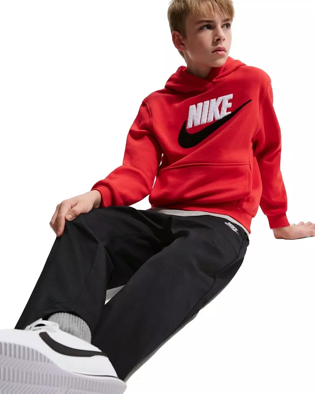 Nike Big Kids' Sportswear Club Woven Everyday Pants - Black - BLACK