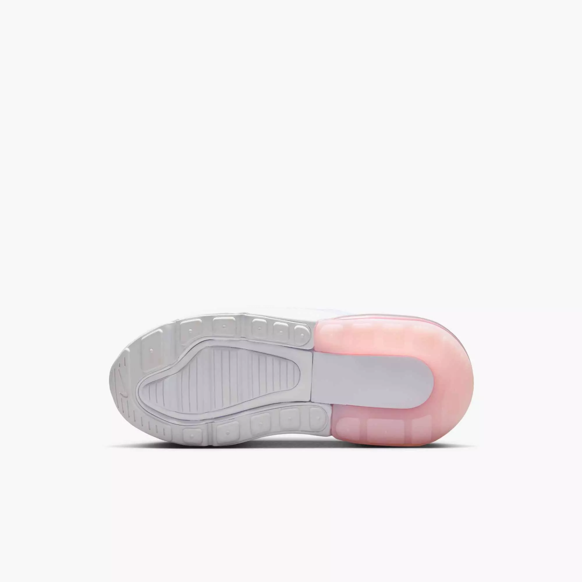 Nike Air Max 270 "White/Light Smoke Grey/Pink Foam" Preschool Girls' Shoe - WHITE/LT GREY/PINK