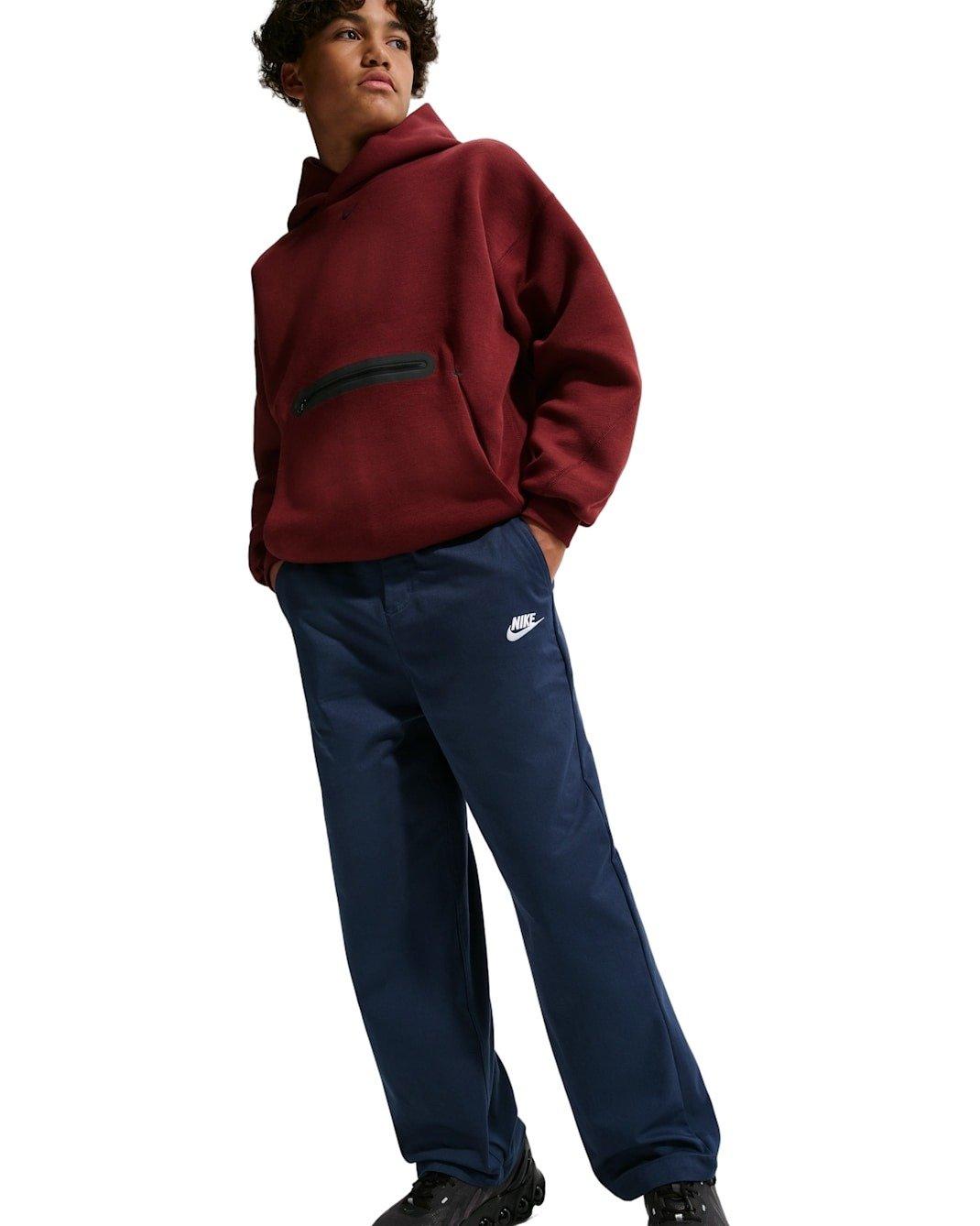 Nike Big Kids' Sportswear Club Woven Everyday Pants - Navy - NAVY Thumbnail View 5