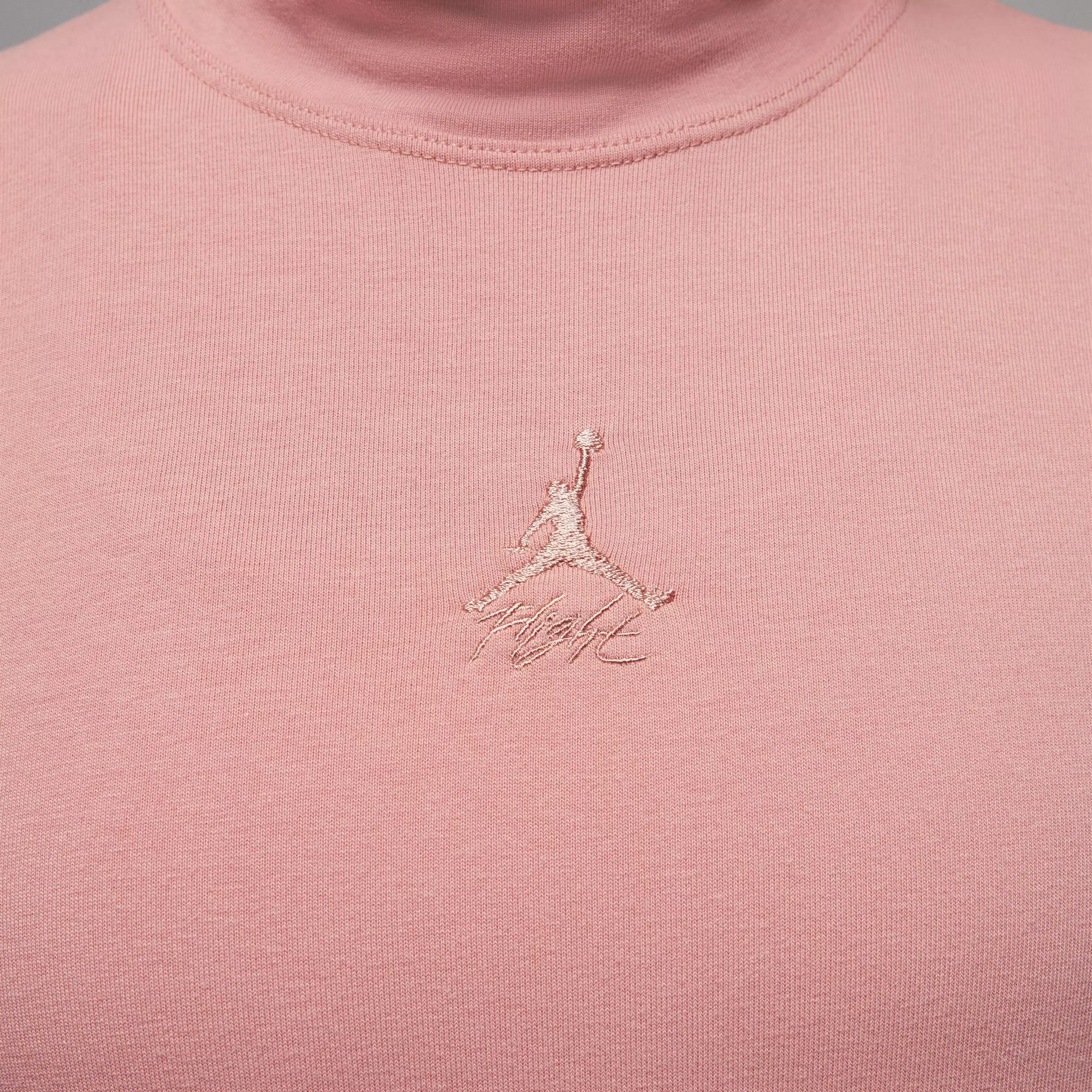 Jordan Women's Long-Sleeve Mock Neck Top - PINK