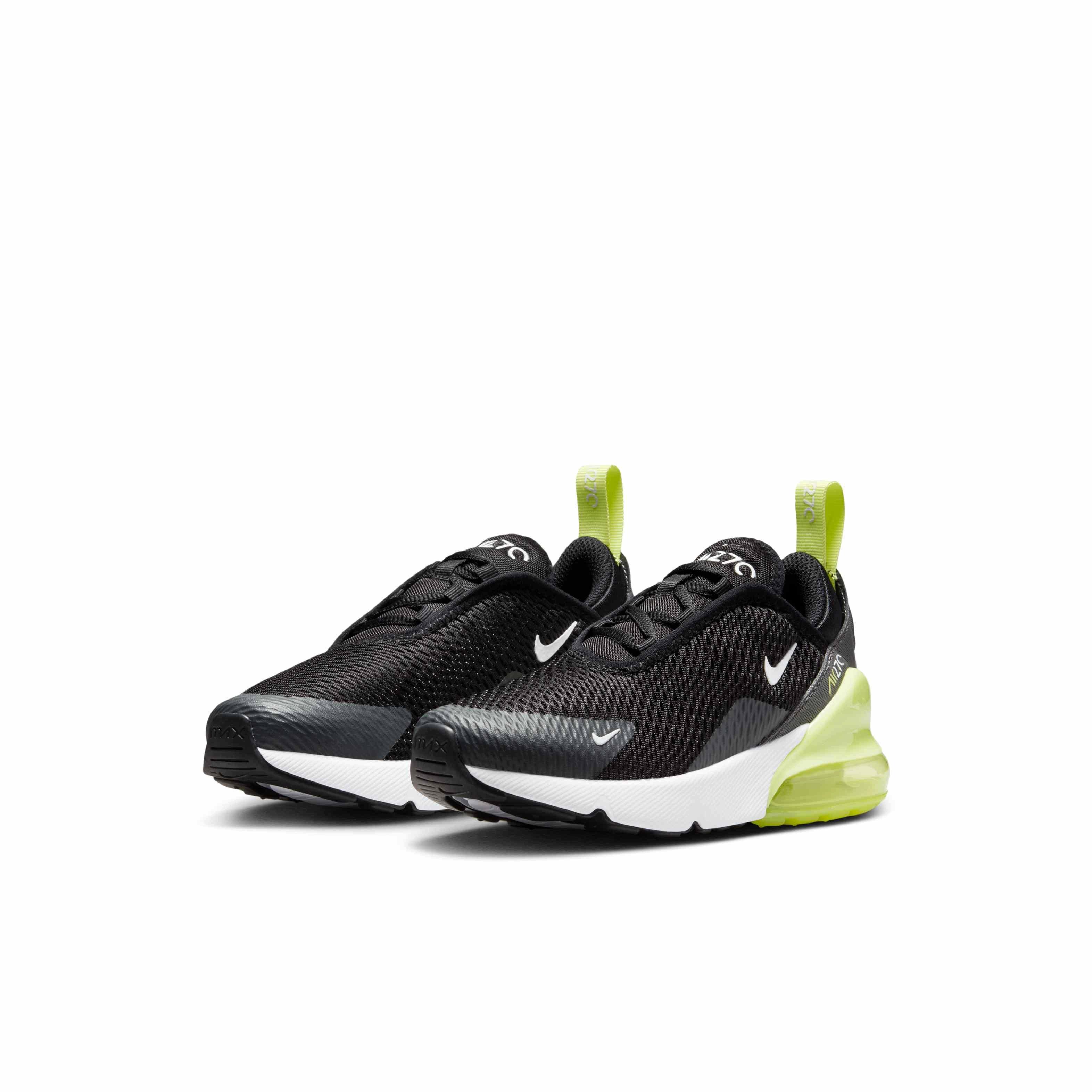 Nike Air Max 270 Preschool Boys' "Light Lemon Twist/Black/Anthracite/White" Shoe