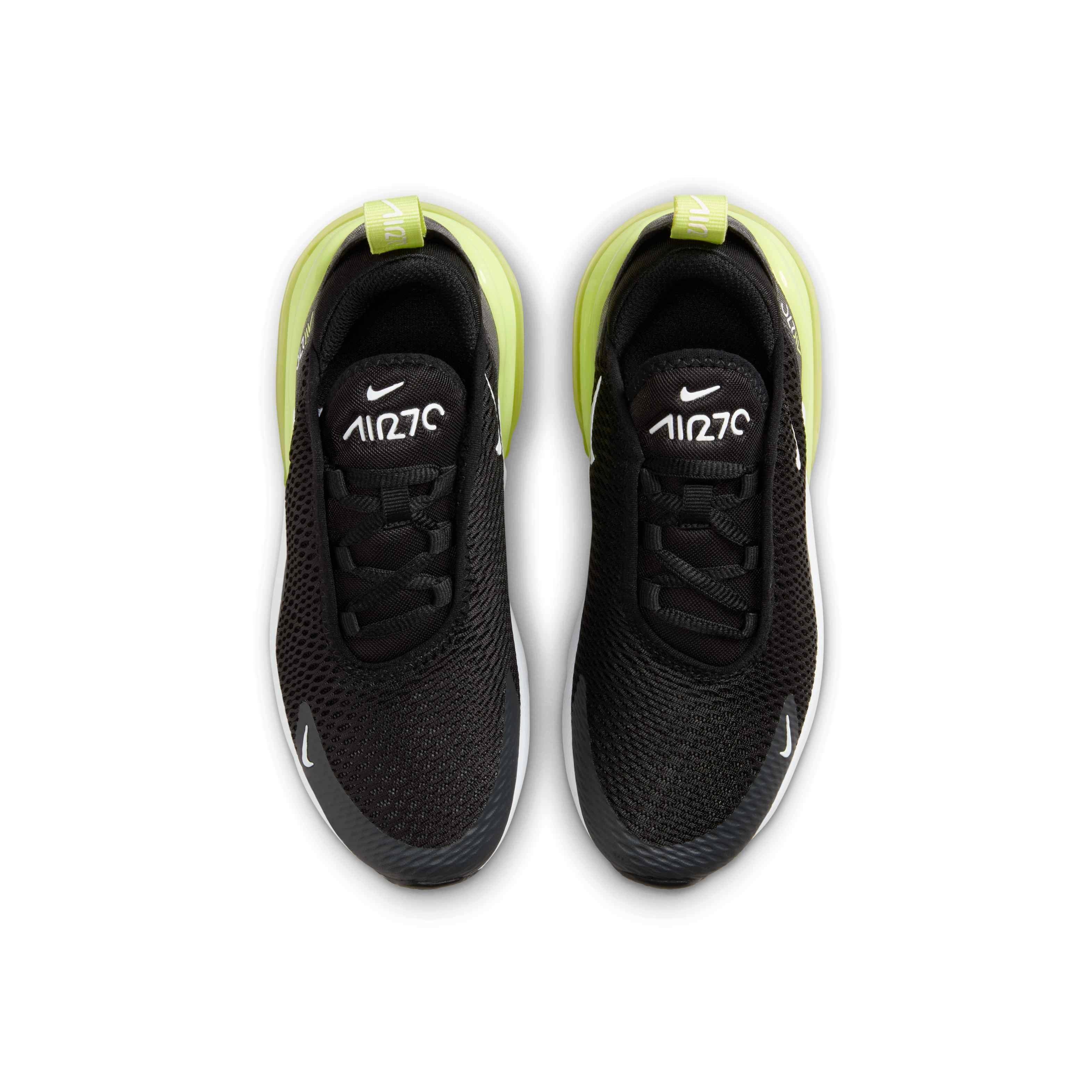 Nike Air Max 270 Preschool Boys' "Light Lemon Twist/Black/Anthracite/White" Shoe