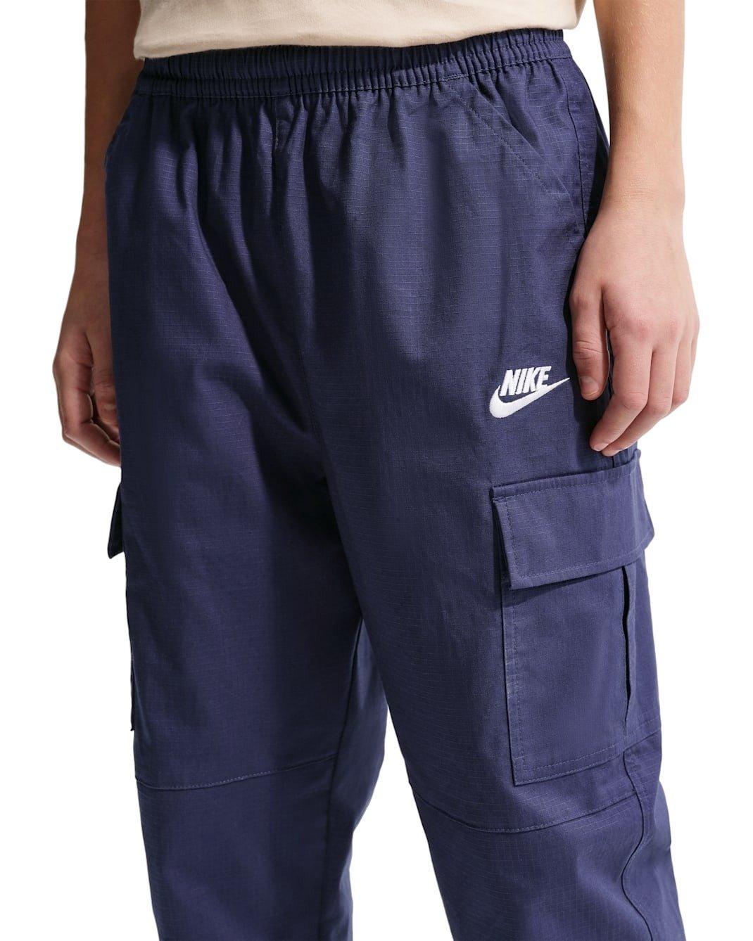 Nike Big Kids' Sportswear Club Woven Cargo Pants - Blue - BLUE Thumbnail View 3