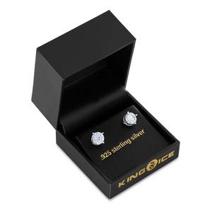 King Ice Icy Tennis Earrings - White Gold - WHITE GOLD