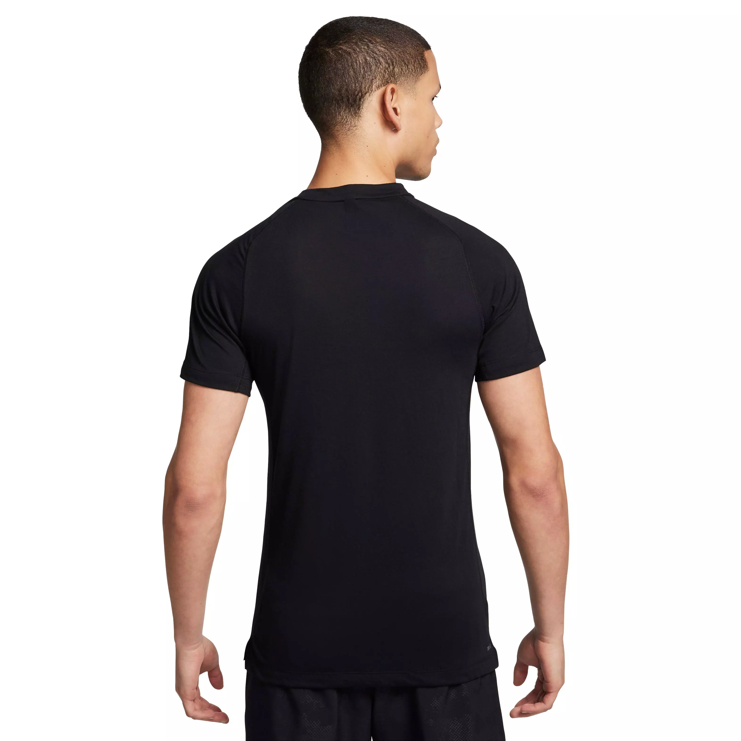 Nike Men's Dri-FIT Flex Rep Short-Sleeve Fitness Top - BLACK