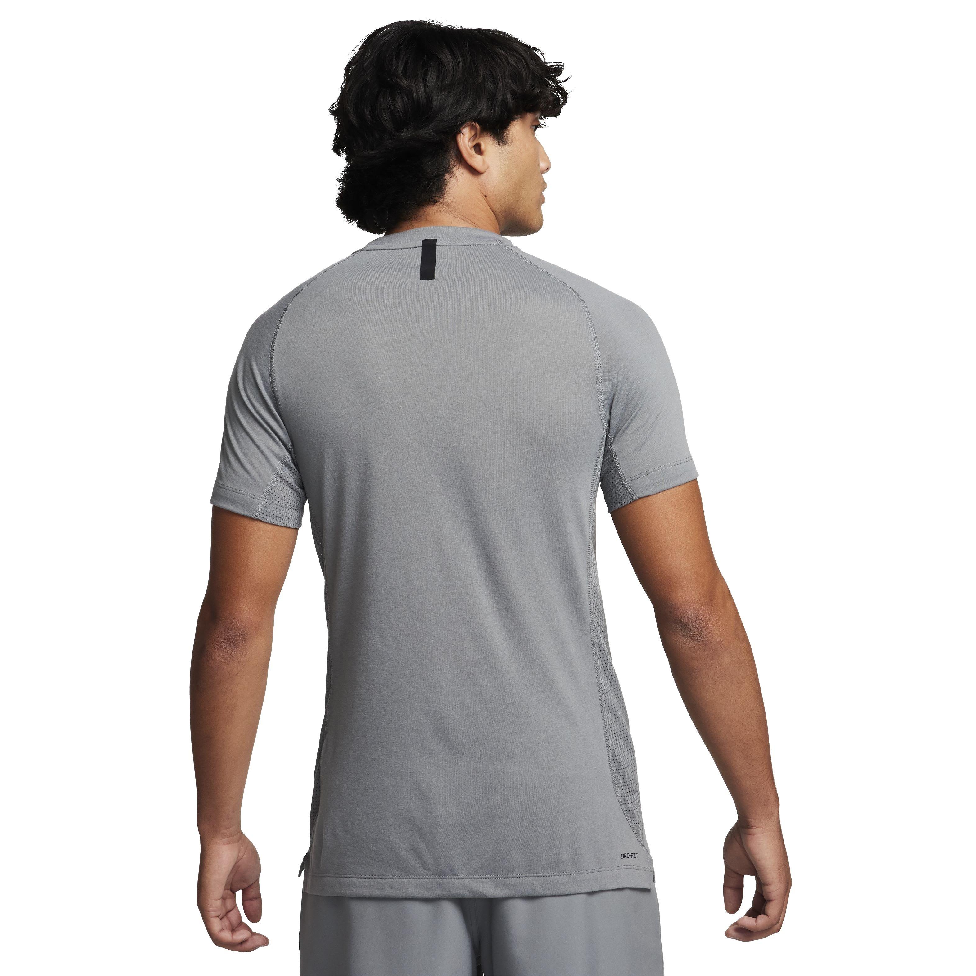 Nike Men's Dri-FIT Flex Rep Short-Sleeve Fitness Top - GREY Thumbnail View 2
