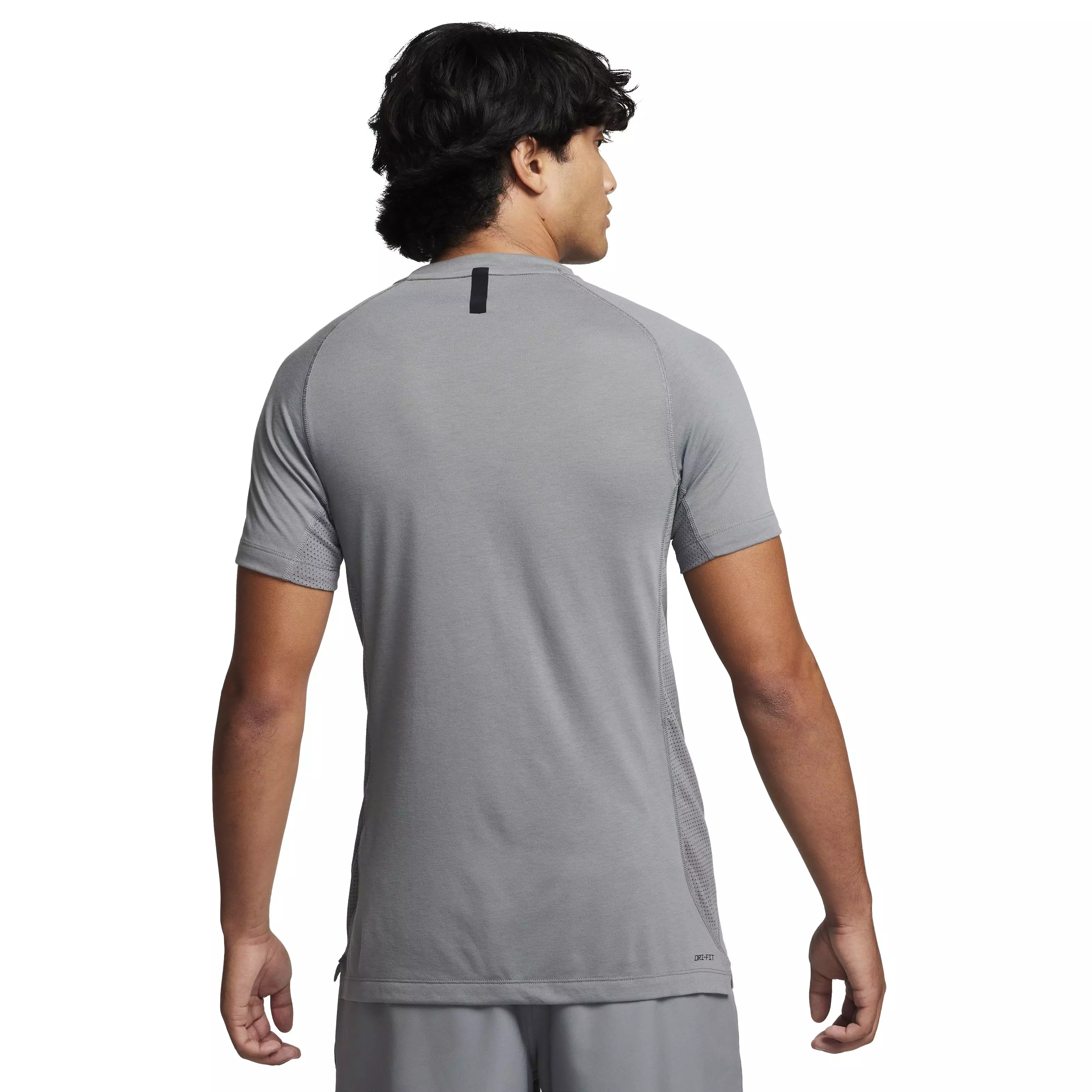 Nike Men's Dri-FIT Flex Rep Short-Sleeve Fitness Top - GREY