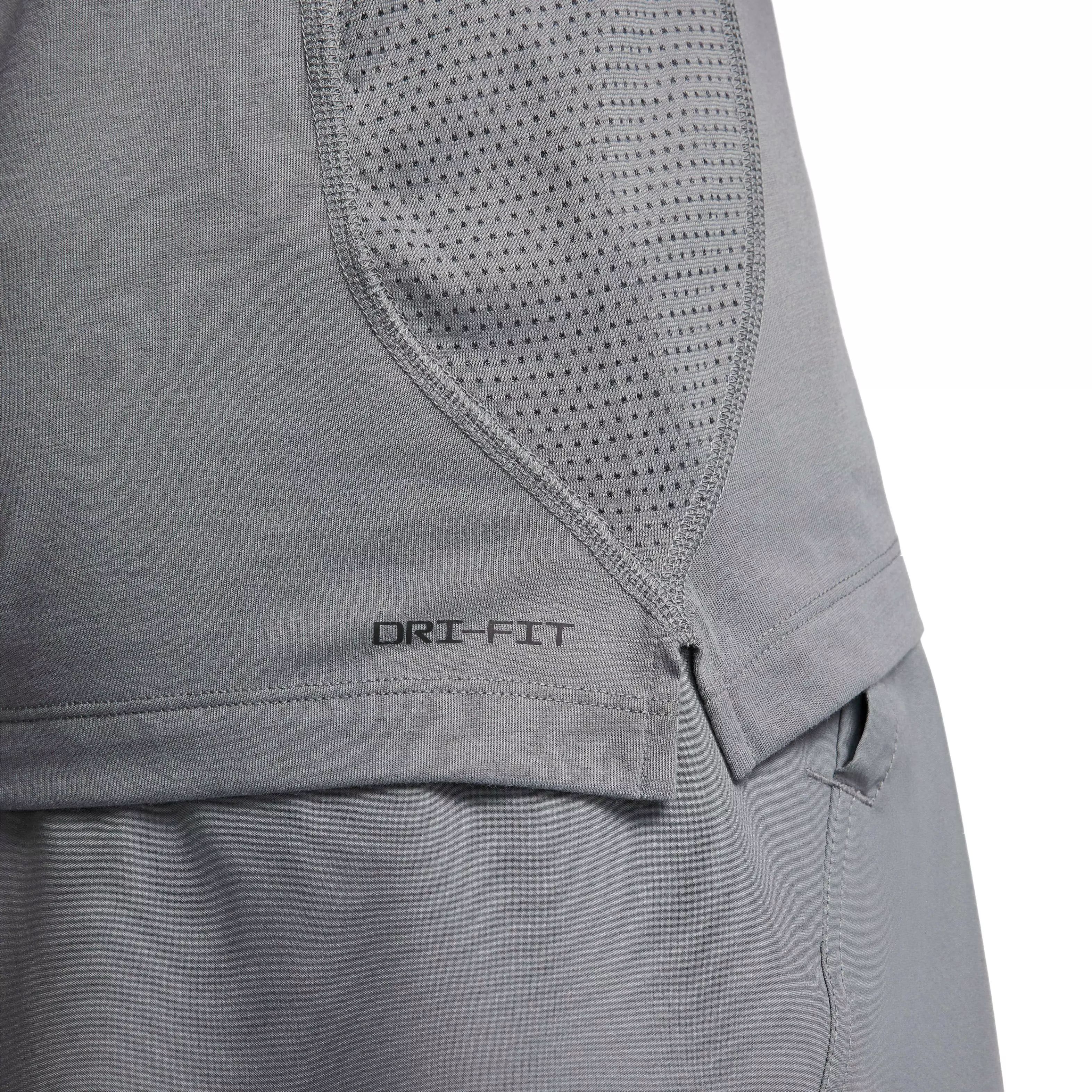 Nike Men's Dri-FIT Flex Rep Short-Sleeve Fitness Top - GREY