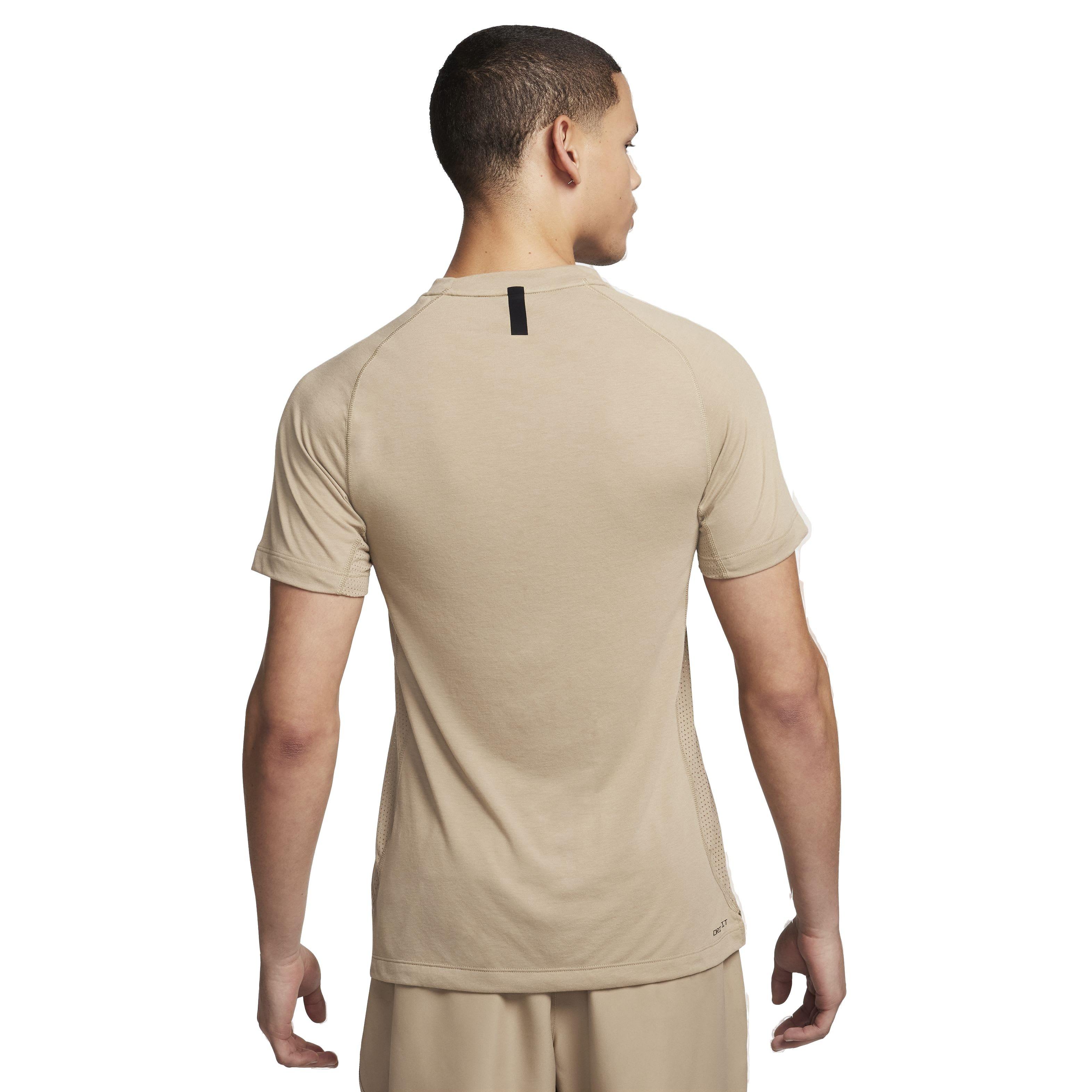 Nike Men's Dri-FIT Flex Rep Short-Sleeve Fitness Top - BROWN Thumbnail View 2