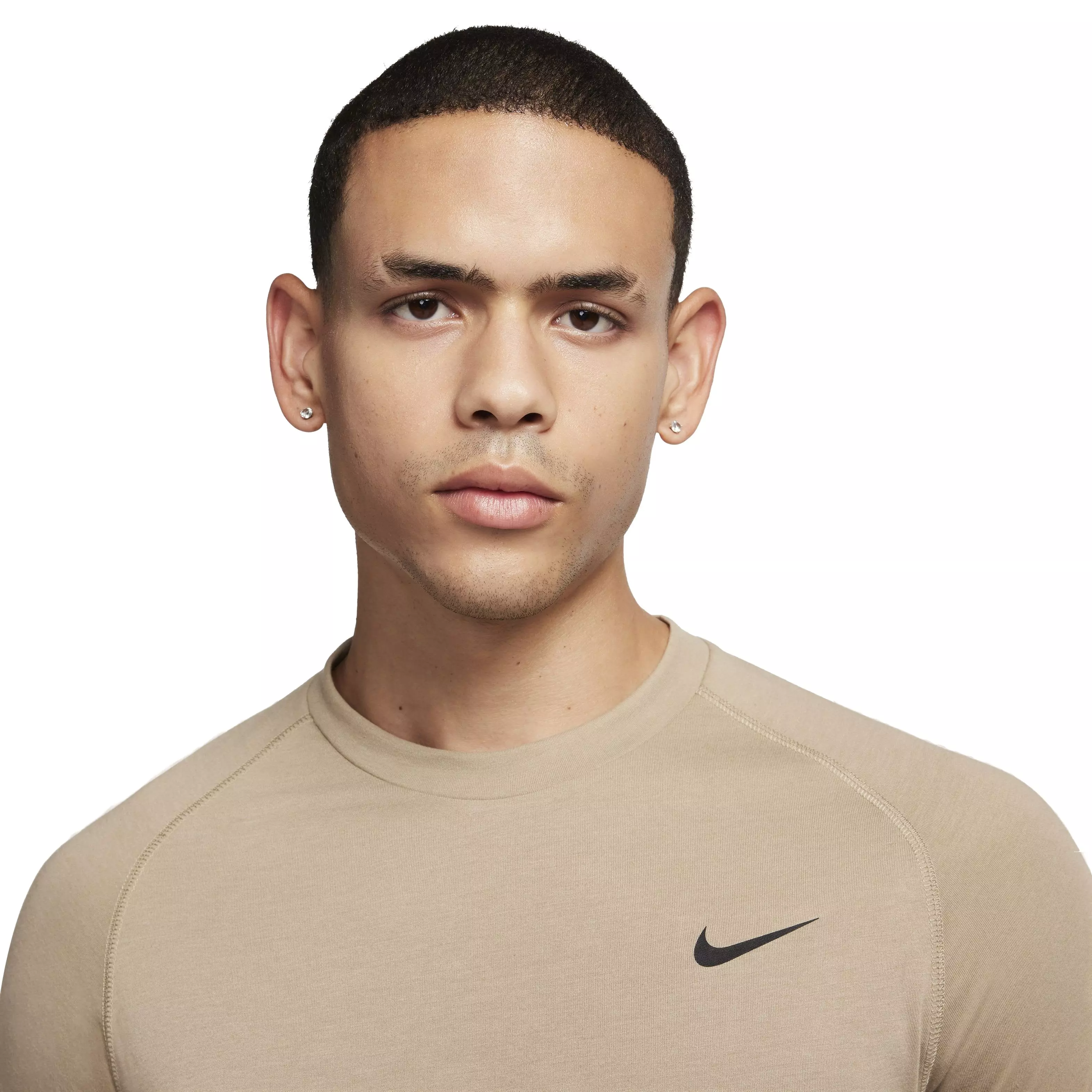 Nike Men's Dri-FIT Flex Rep Short-Sleeve Fitness Top - BROWN