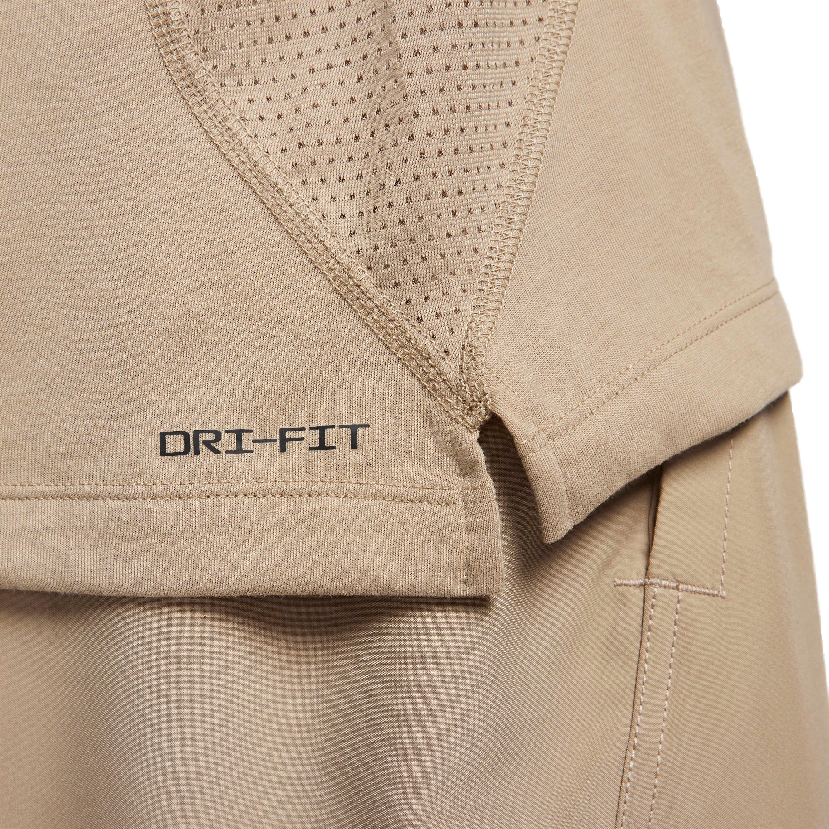 Nike Men's Dri-FIT Flex Rep Short-Sleeve Fitness Top - BROWN Thumbnail View 6