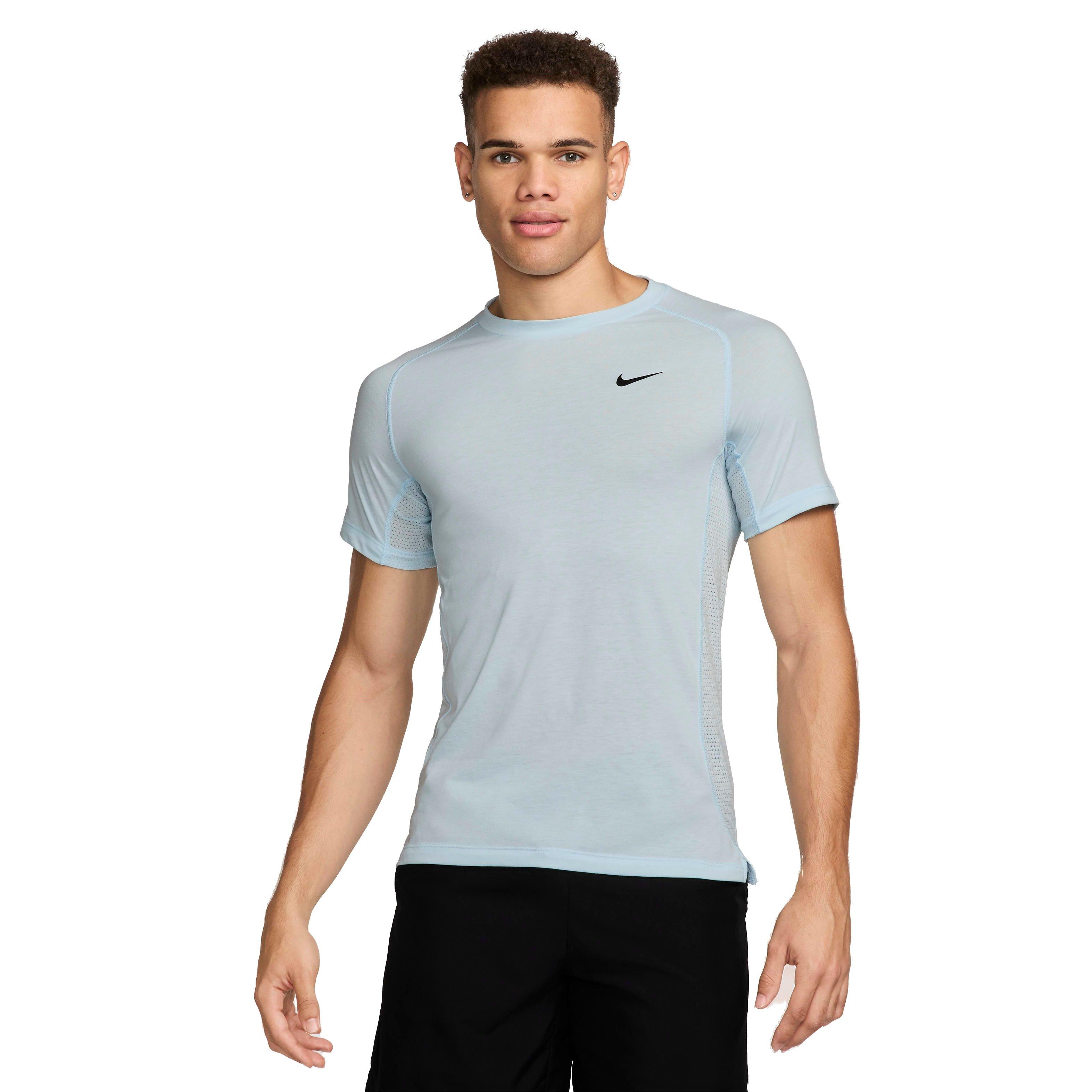 Nike Men's Dri-FIT Flex Rep Short-Sleeve Fitness Top - BLUE Thumbnail View 1