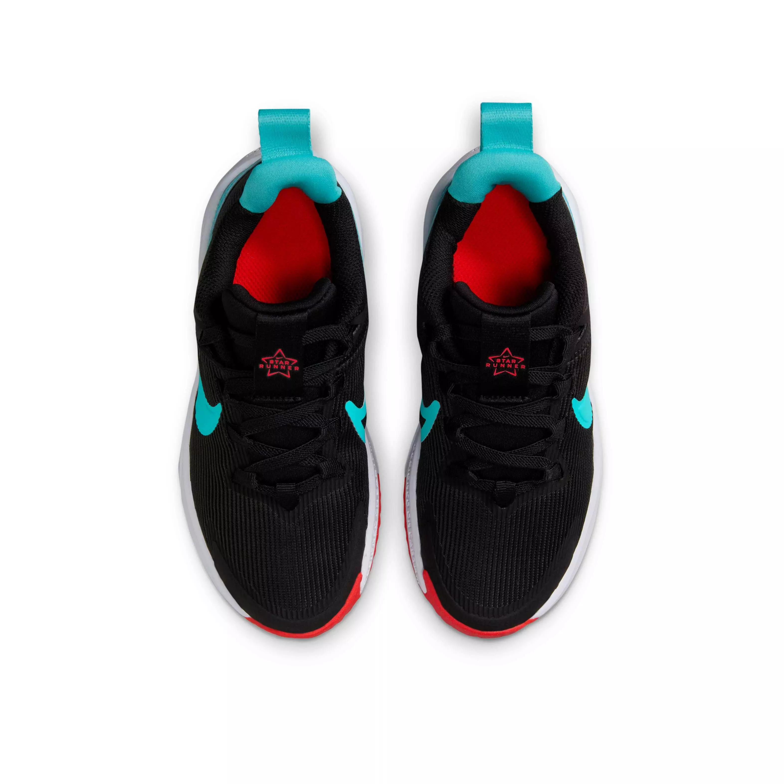 Nike Star Runner 4 "Black/Bright Crimson/White/Dusty Cactus" Preschool Boys' Running Shoe - BLACK/CRIMSON/WHITE/CACTUS