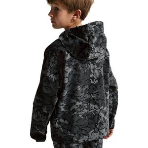 Nike Boys' Sportswear Tech Woven Full-Zip AOP Jacket -Black