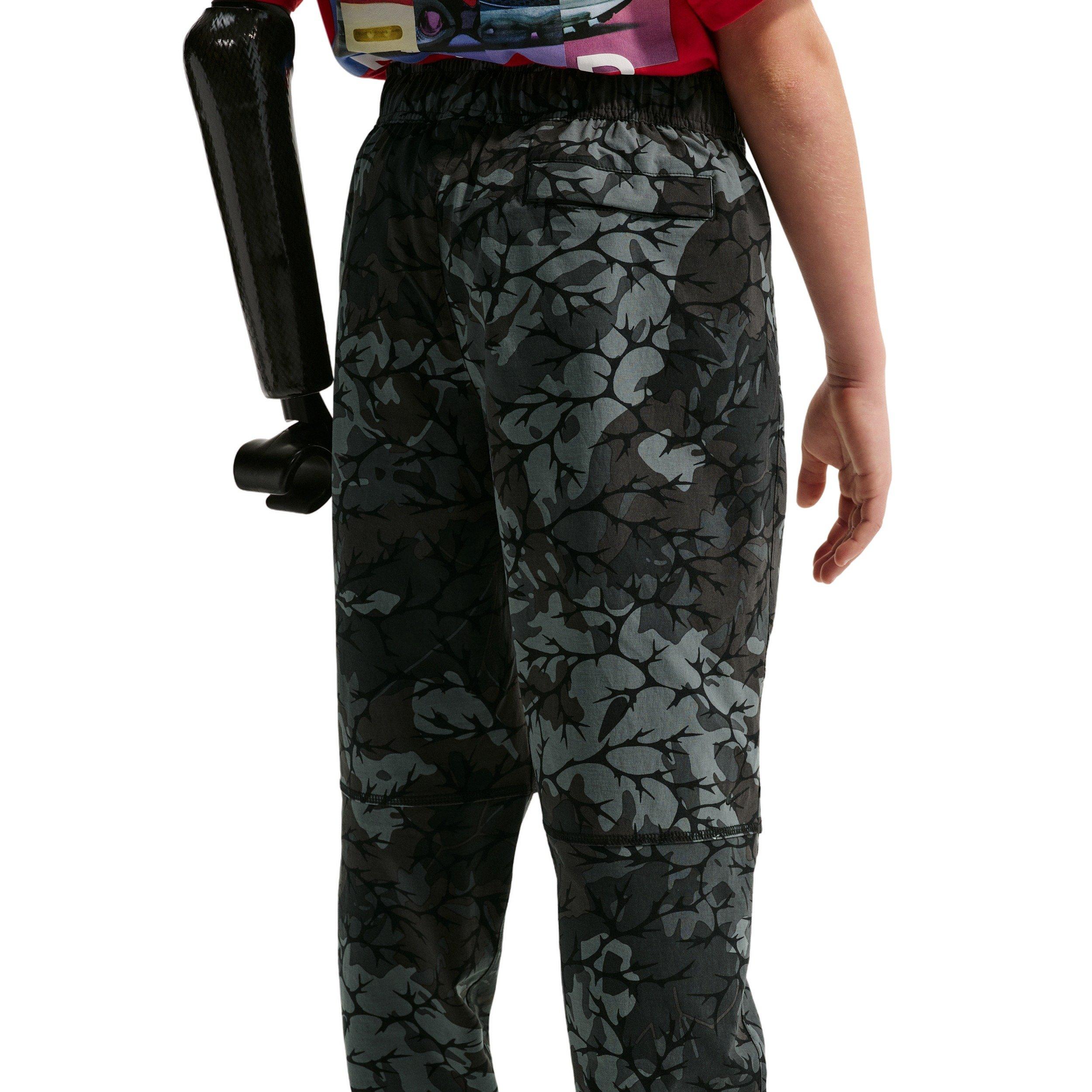 Nike Sportswear Tech Woven Big Boys' Black AOP Joggers