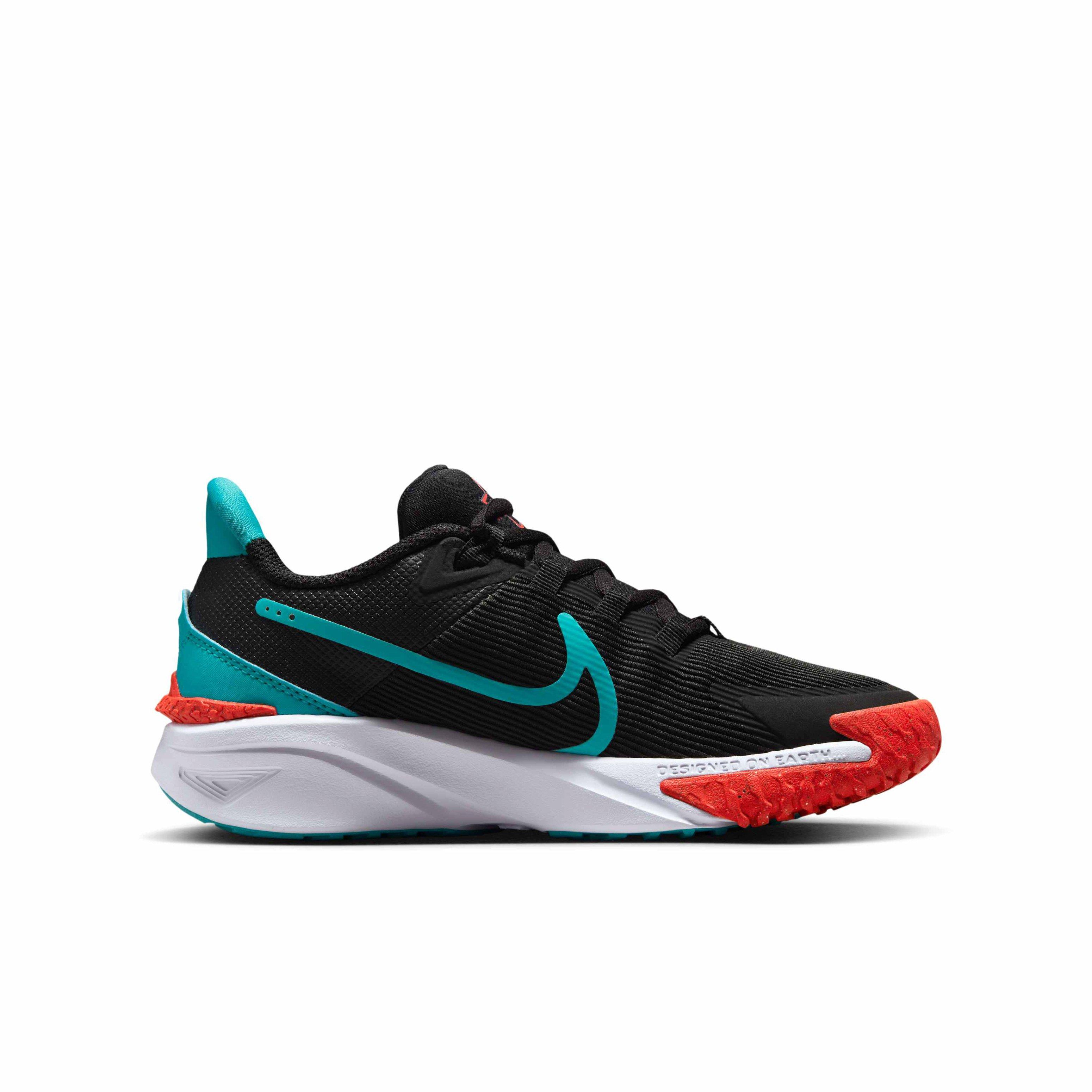 Nike Star Runner 4 "Black/Bright Crimson/White/Dusty Cactus" Grade School Boys' Running Shoe - BLACK/CRIMSON/WHITE/CACTUS Thumbnail View 1