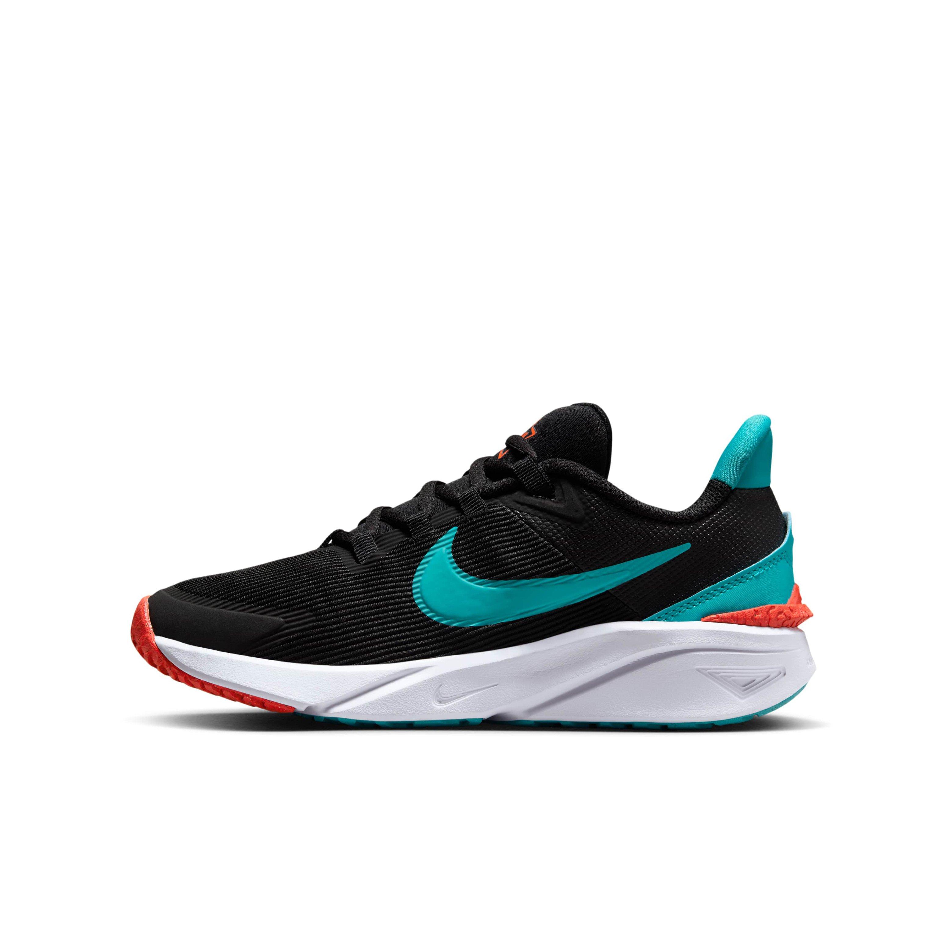 Nike Star Runner 4 "Black/Bright Crimson/White/Dusty Cactus" Grade School Boys' Running Shoe - BLACK/CRIMSON/WHITE/CACTUS Thumbnail View 2