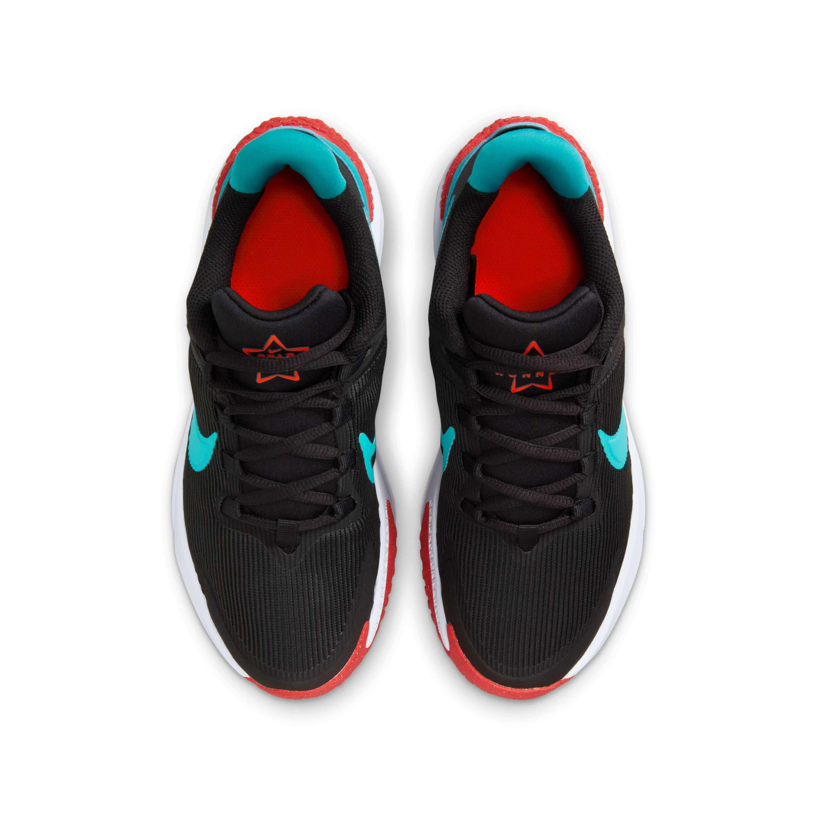 Nike Star Runner 4 "Black/Bright Crimson/White/Dusty Cactus" Grade School Boys' Running Shoe - BLACK/CRIMSON/WHITE/CACTUS Thumbnail View 4