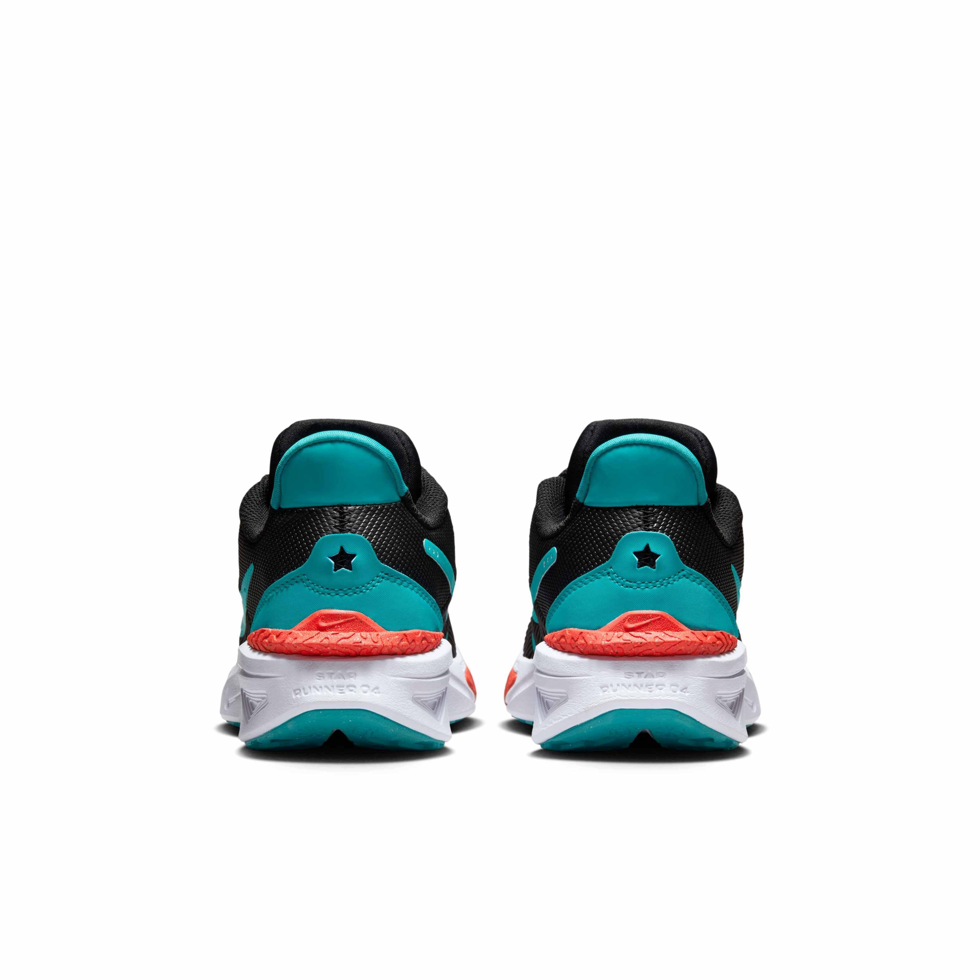 Nike Star Runner 4 "Black/Bright Crimson/White/Dusty Cactus" Grade School Boys' Running Shoe - BLACK/CRIMSON/WHITE/CACTUS Thumbnail View 5
