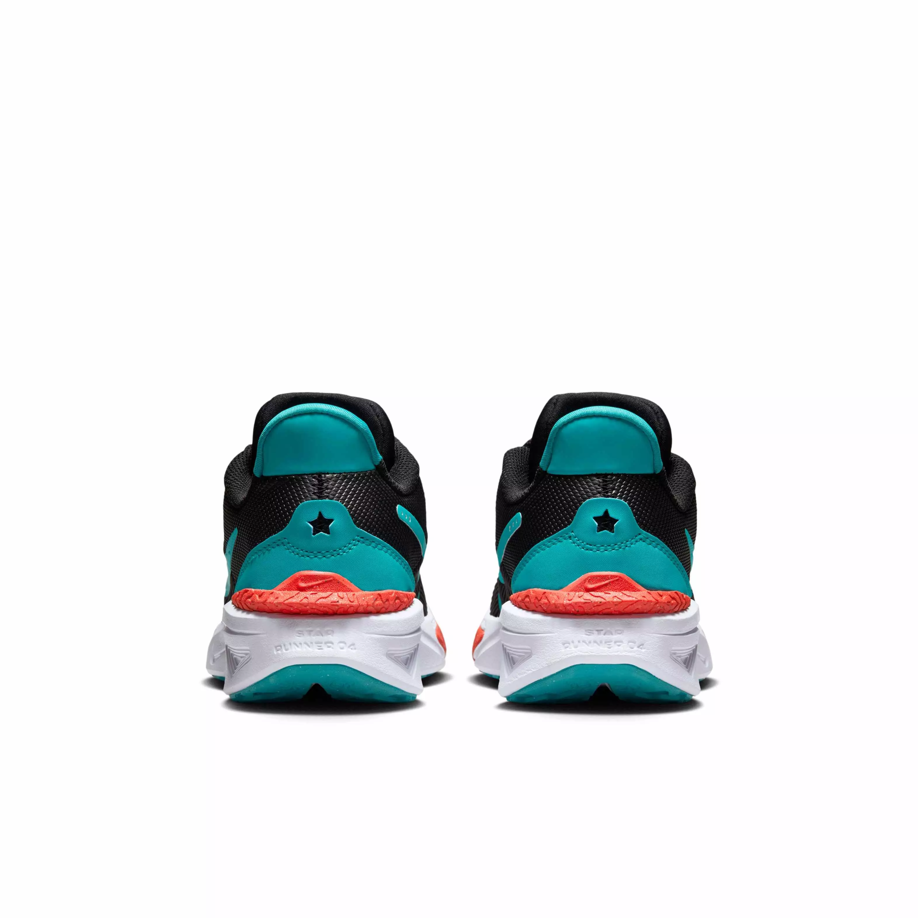 Nike Star Runner 4 "Black/Bright Crimson/White/Dusty Cactus" Grade School Boys' Running Shoe - BLACK/CRIMSON/WHITE/CACTUS