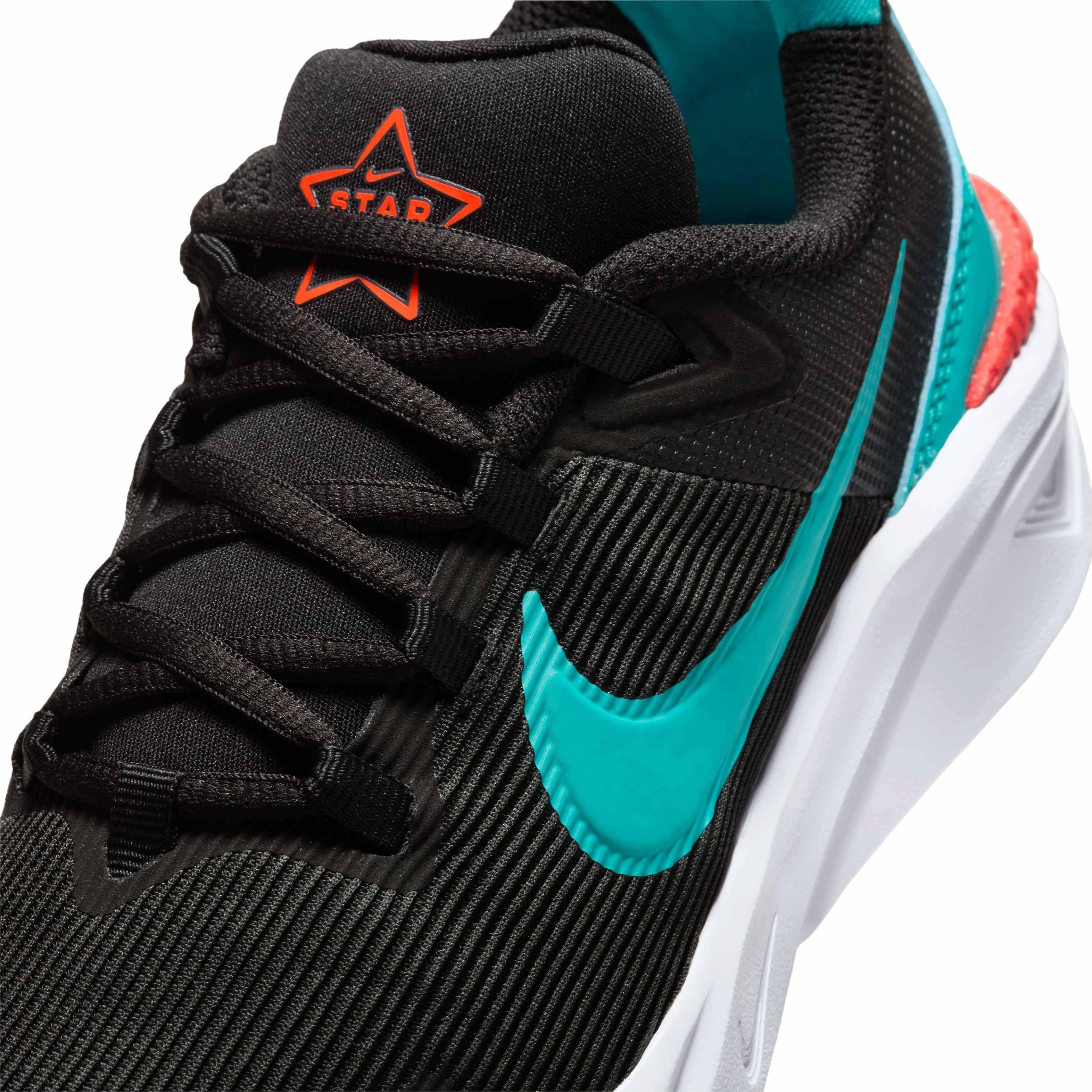 Nike Star Runner 4 "Black/Bright Crimson/White/Dusty Cactus" Grade School Boys' Running Shoe - BLACK/CRIMSON/WHITE/CACTUS Thumbnail View 7