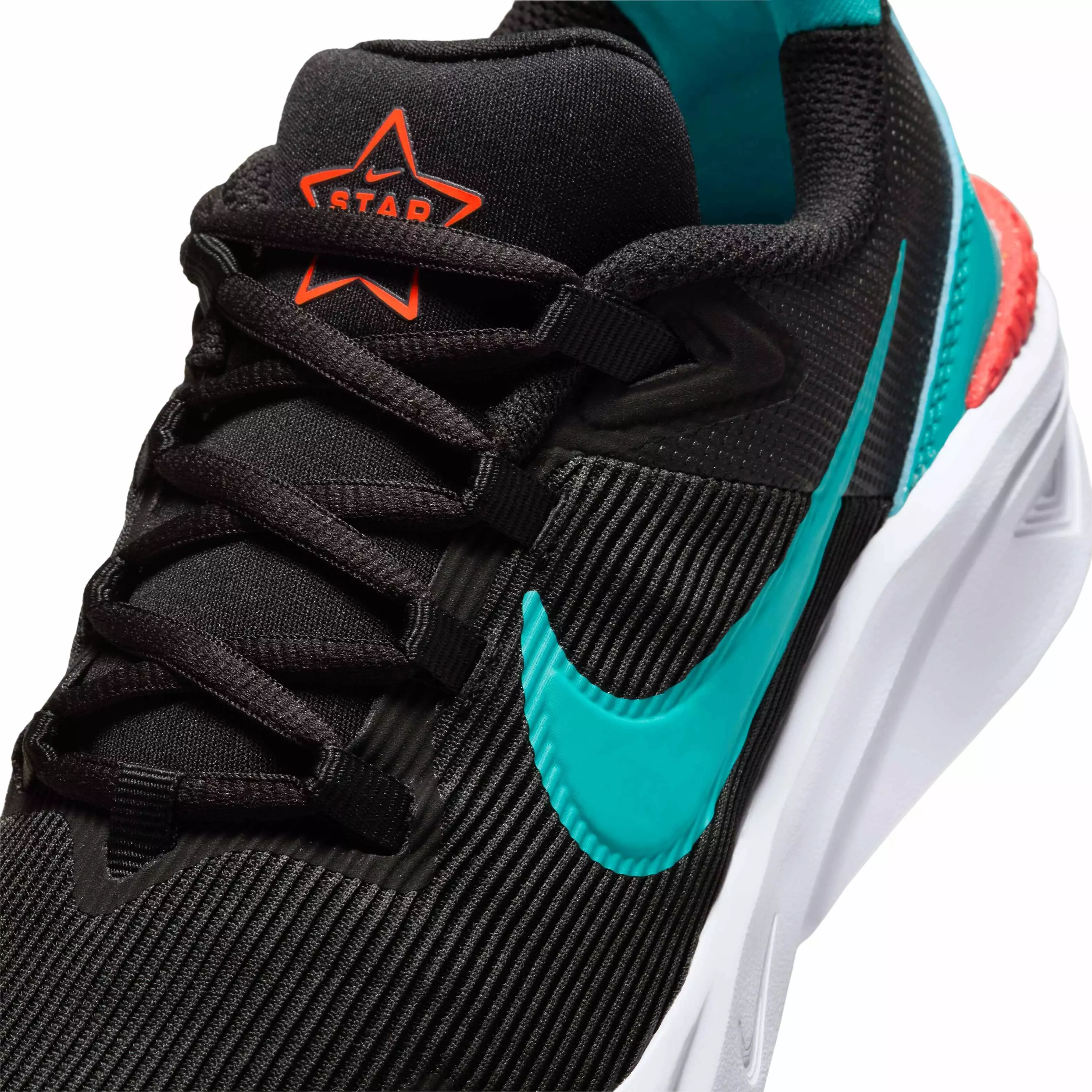 Nike Star Runner 4 "Black/Bright Crimson/White/Dusty Cactus" Grade School Boys' Running Shoe - BLACK/CRIMSON/WHITE/CACTUS