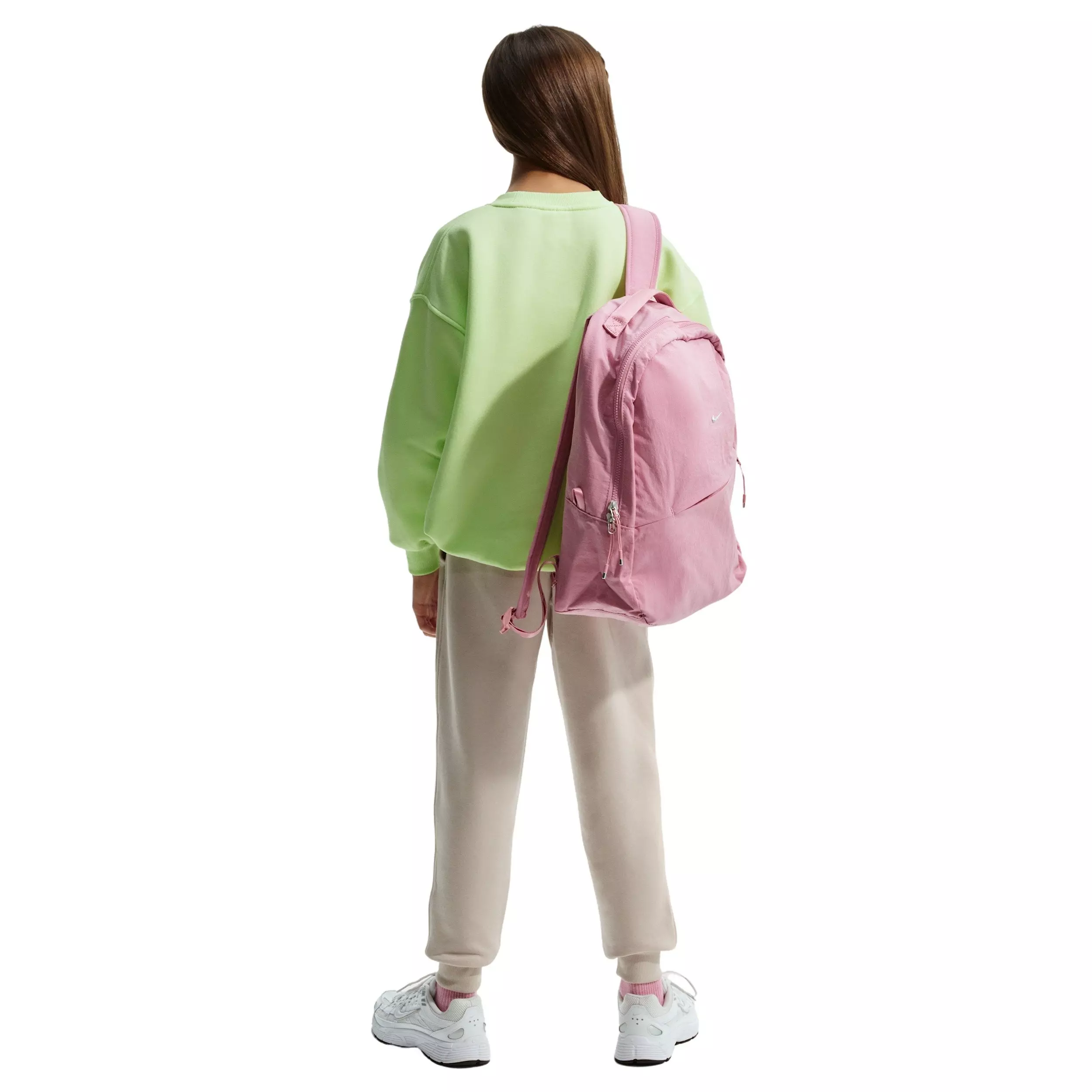 Nike Big Girls' Sportswear Club Fleece Oversized Sweatshirt -Green - GREEN