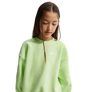 Nike Big Girls' Sportswear Club Fleece Oversized Sweatshirt -Green